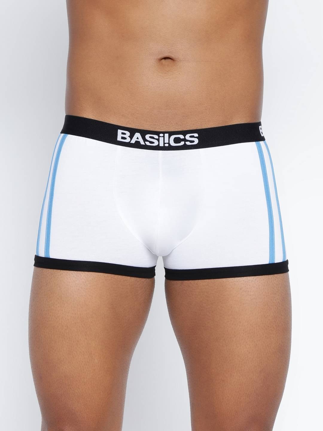 BASIICS By La Intimo Pack of 1 Cotton Blend Trunks For Men's ( White ) BASIICS By La Intimo Pack of 1 Cotton Blend Trunks For Men's ( White )