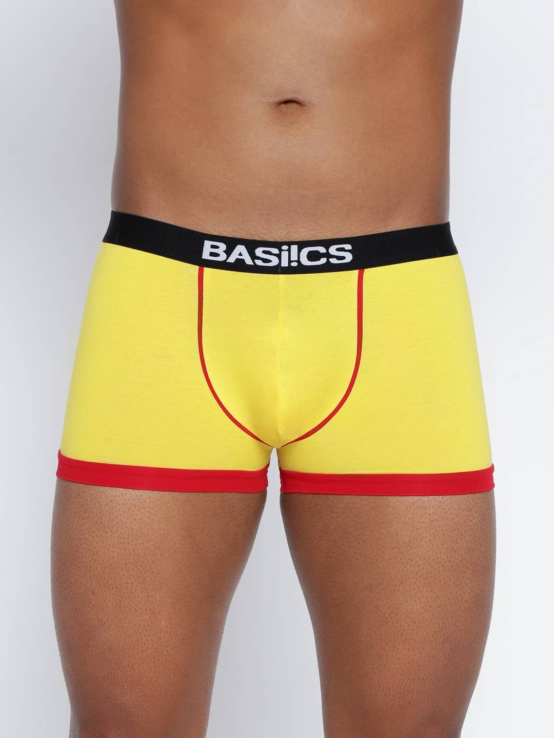 BASIICS By La Intimo Pack of 1 Cotton Blend Trunks For Men's ( Yellow ) BASIICS By La Intimo Pack of 1 Cotton Blend Trunks For Men's ( Yellow )
