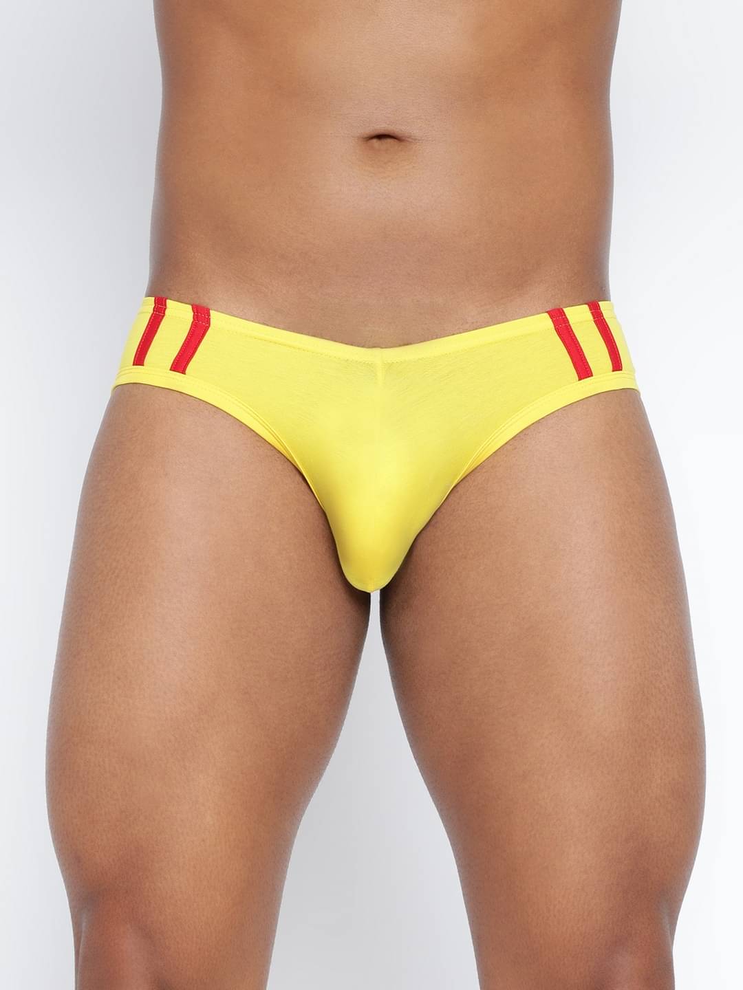 BASIICS By La Intimo Pack of 1 Cotton Blend Briefs For Men's ( Yellow ) BASIICS By La Intimo Pack of 1 Cotton Blend Briefs For Men's ( Yellow )