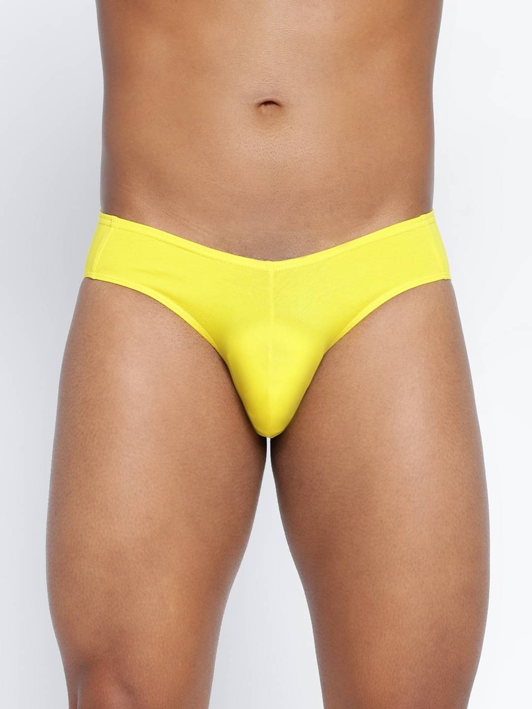     			BASIICS By La Intimo Pack of 1 Cotton Blend Briefs For Men's ( Yellow )