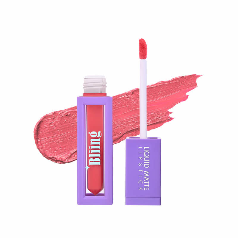 Bliing Liquid Matte Lipstick - Long-Lasting, Kiss-Proof, Waterproof for All-Day Wear - CRUSH