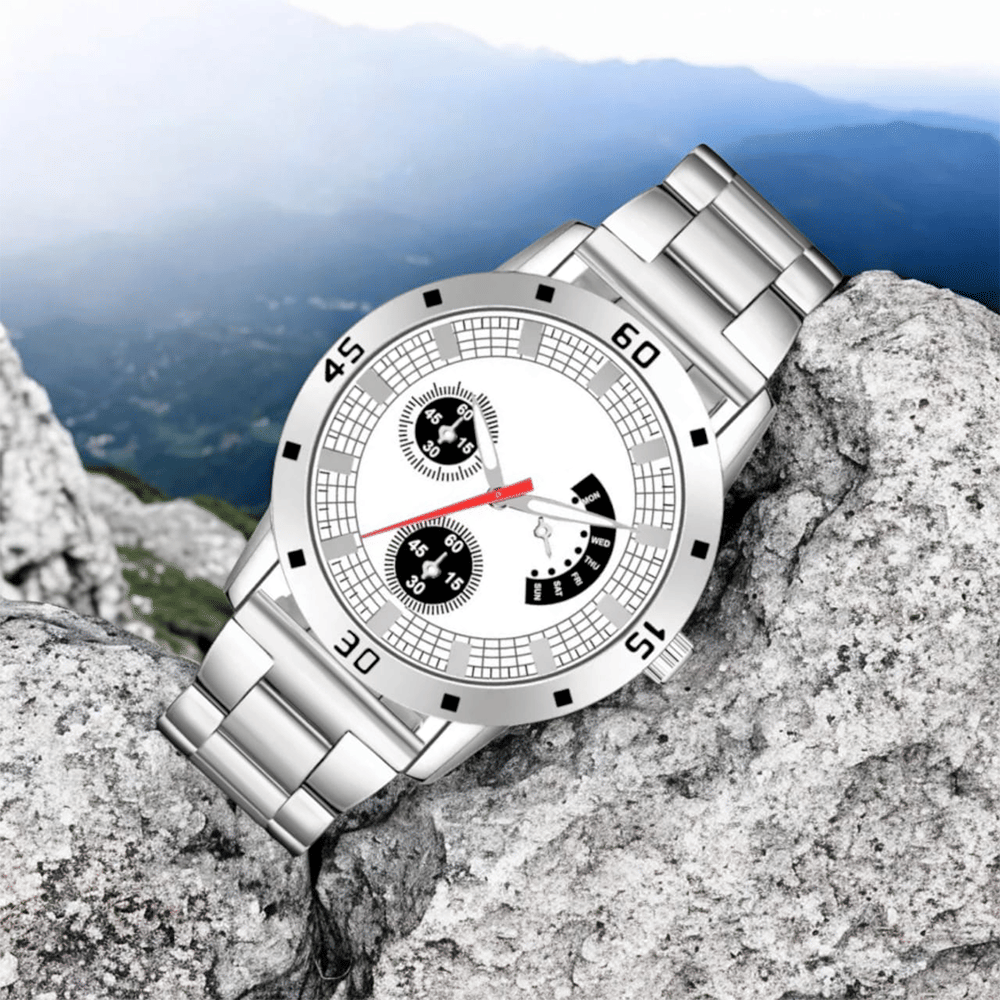     			Cosmic Silver Metal Analog Men's Watch