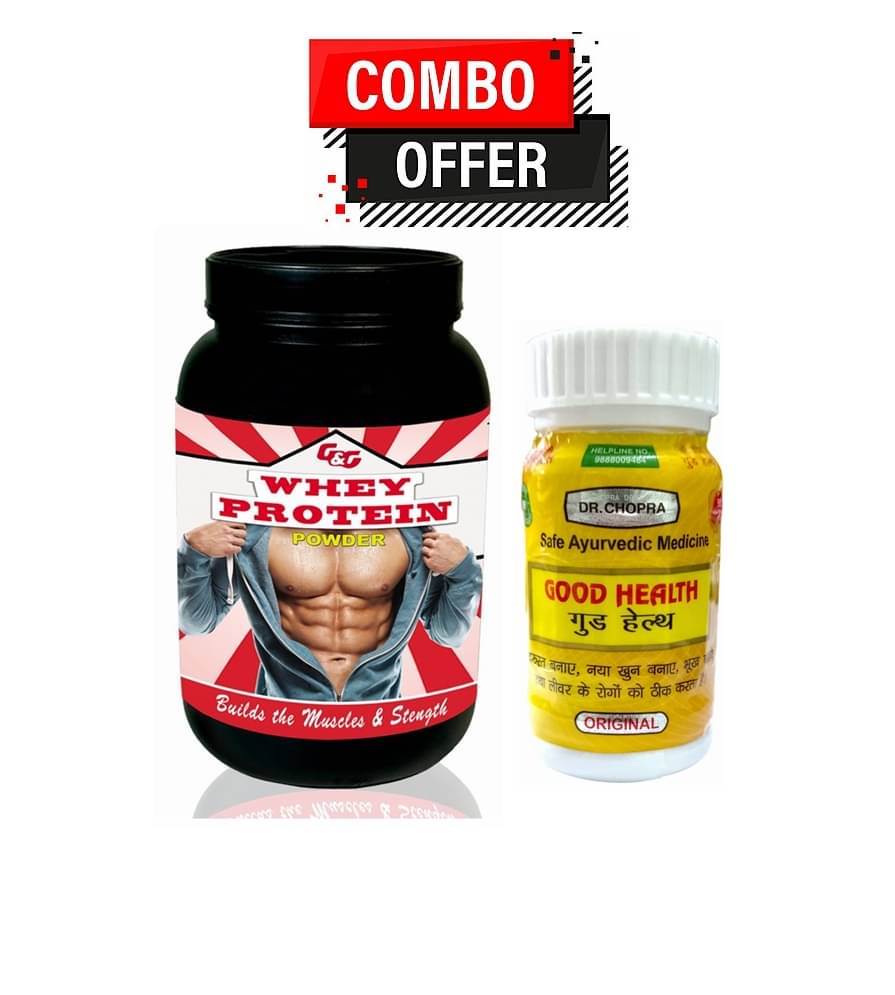 Dr. Chopra Good Health Capsule 50 no.s & G&G Whey Protein Powder 300 gm Strawberry Single Pack Dr. Chopra Good Health Capsule 50 no.s & G&G Whey Protein Powder 300 gm Strawberry Single Pack