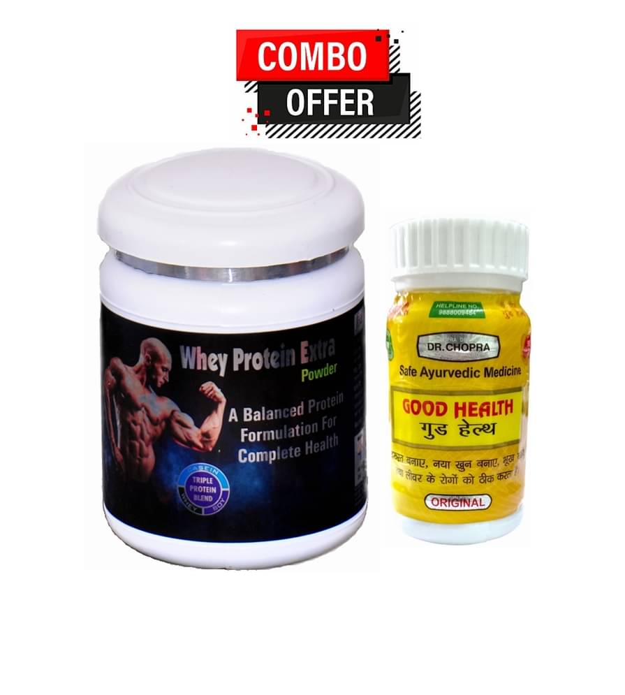     			Dr. Chopra Good Health Capsule 50 no.s & Whey Protein Extra Powder 300 gm Chocolate Single Pack