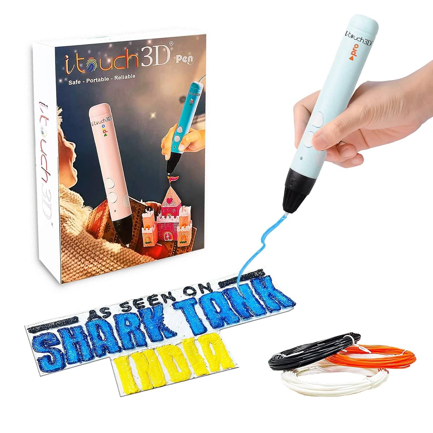 Itouch Pro 3D Pen Blue, Kids Friendly Magic 3D Pen. Itouch Pro 3D Pen Blue, Kids Friendly Magic 3D Pen.