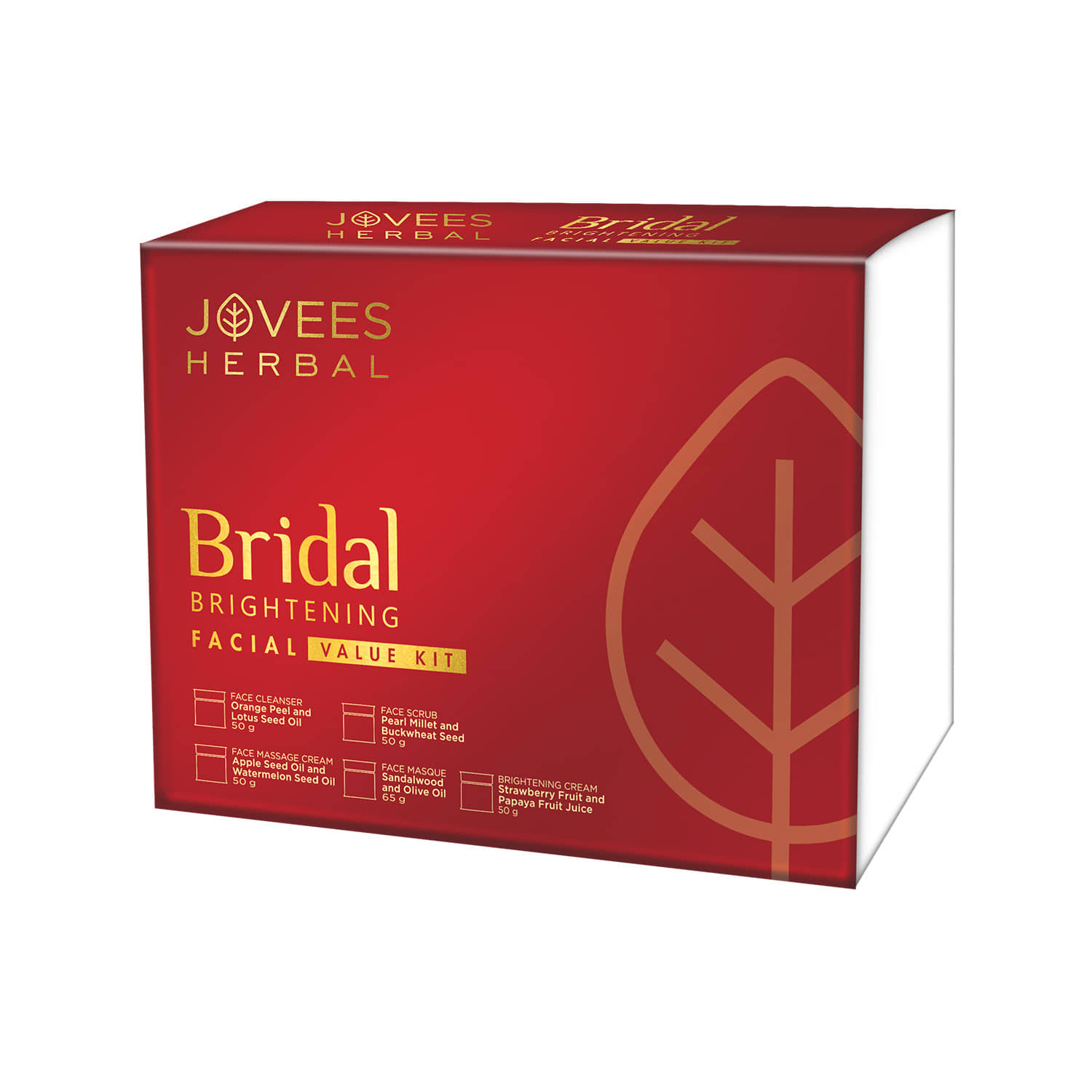 Jovees Herbal Bridal Facial Kit For Brighter & Radiant Glow For Dark Spots, 265gm, (Pack of 1)