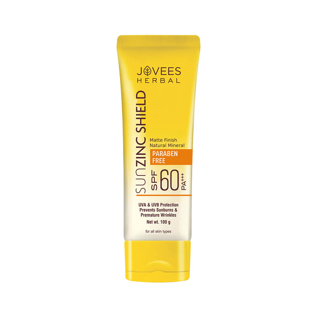 Jovees Herbal Sun Zinc Shield SPF 60 PA+++ Broad Spectrum Matte Finish 100g (Pack of 1)