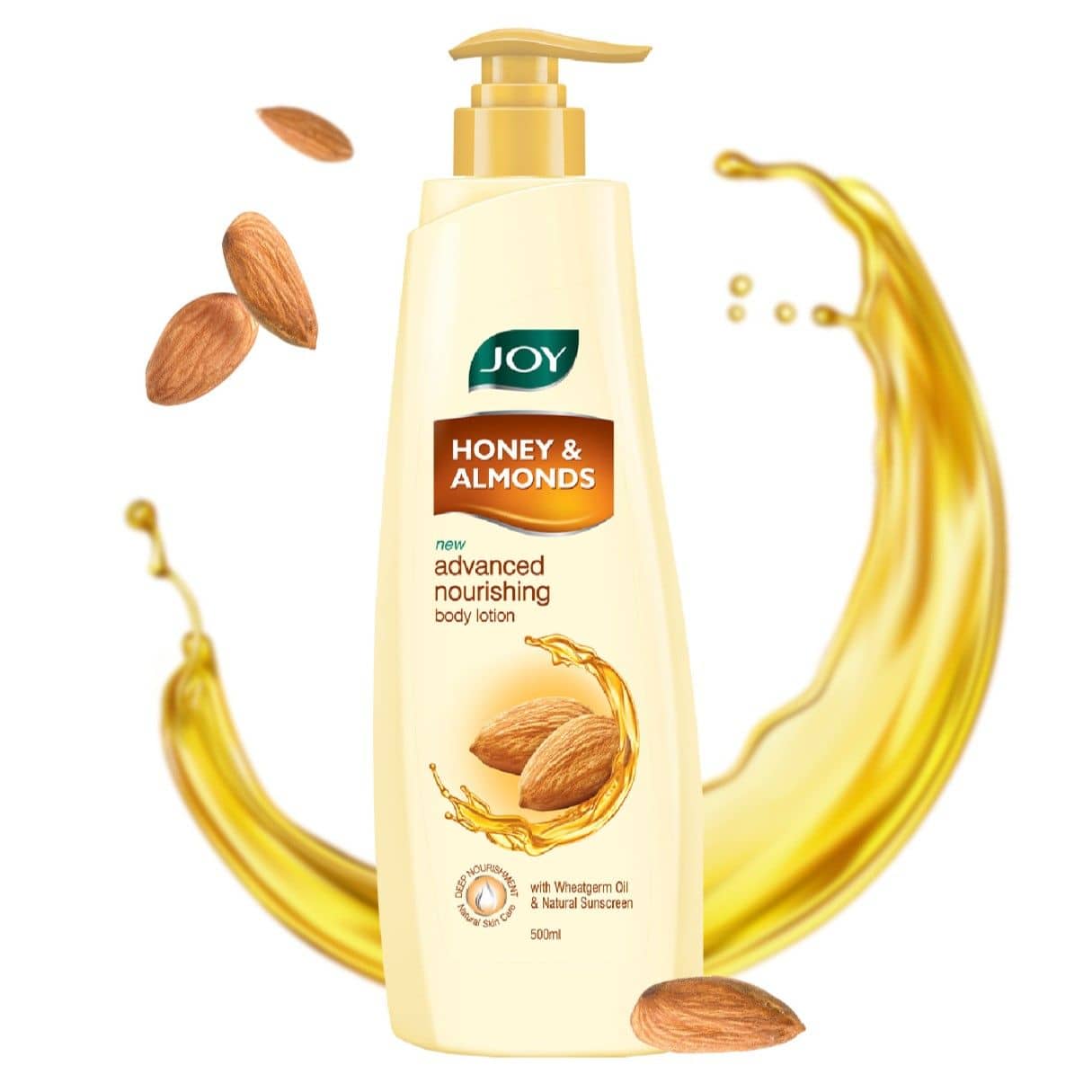 Joy Honey & Almonds Advanced Nourishing Body Lotion WIth Natural Sunscreen 500ml (Pack of 1)