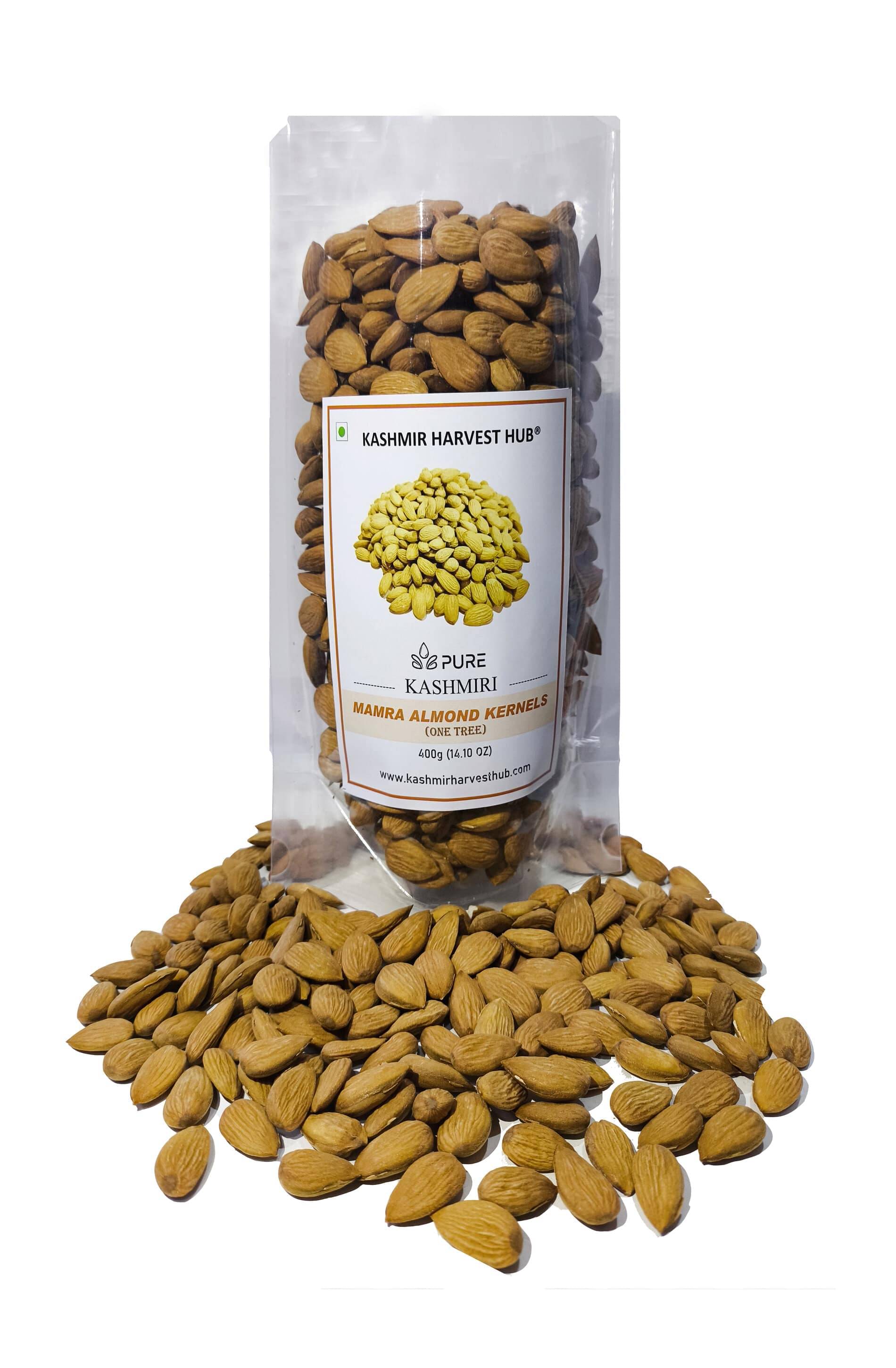 KASHMIR HARVEST HUB Mamra Almonds 400 KASHMIR HARVEST HUB Mamra Almonds 400