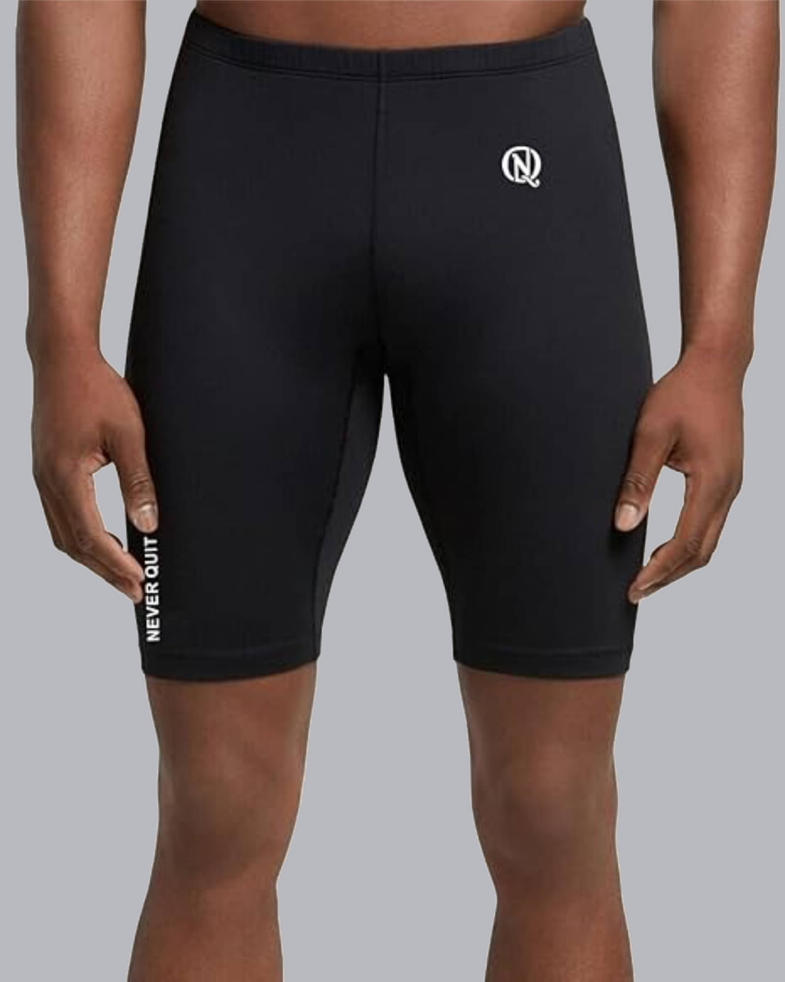     			NEVER QUIT Black Polyester Men's Yoga Shorts ( Pack of 1 )