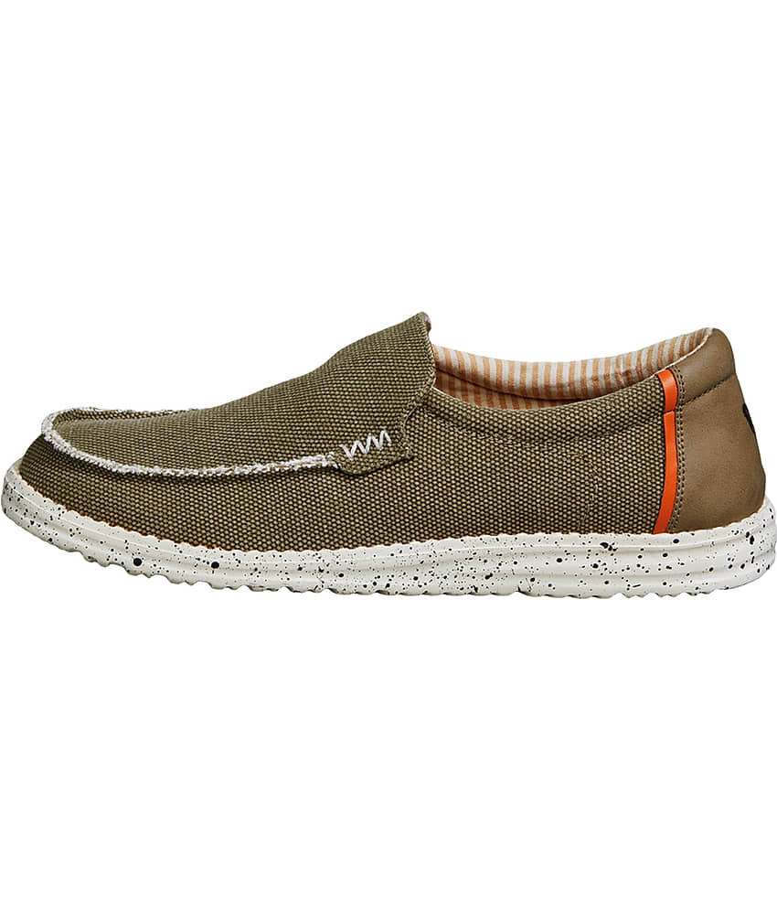 Neemans Canvas Wanderers Slip Ons Olive Men's Slip-on Shoes - Casual Shoes | Buy online on ZillyBuy