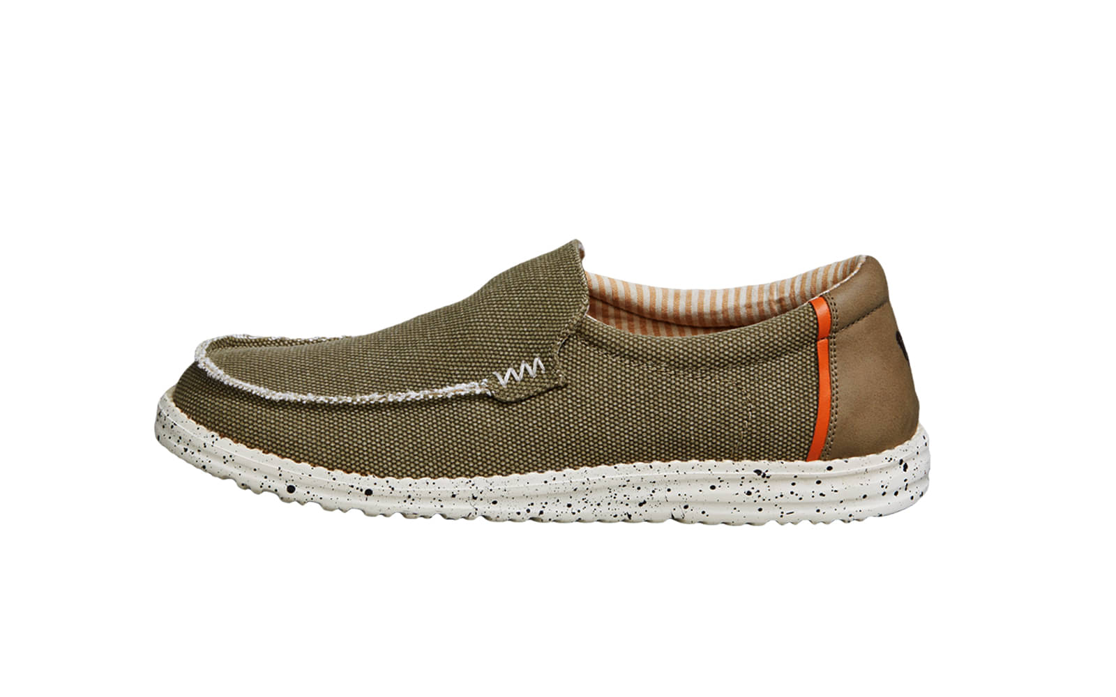 Neeman's Canvas Wanderers Slip Ons Olive Men's Slip-on Shoes Neeman's Canvas Wanderers Slip Ons Olive Men's Slip-on Shoes