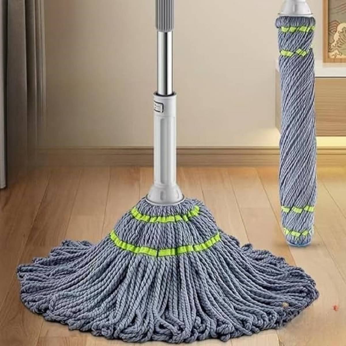 RAMDEV ENTERPRISE Handle Mop ( Extendable Mop Handle with 360 Degree Movement ) RAMDEV ENTERPRISE Handle Mop ( Extendable Mop Handle with 360 Degree Movement )
