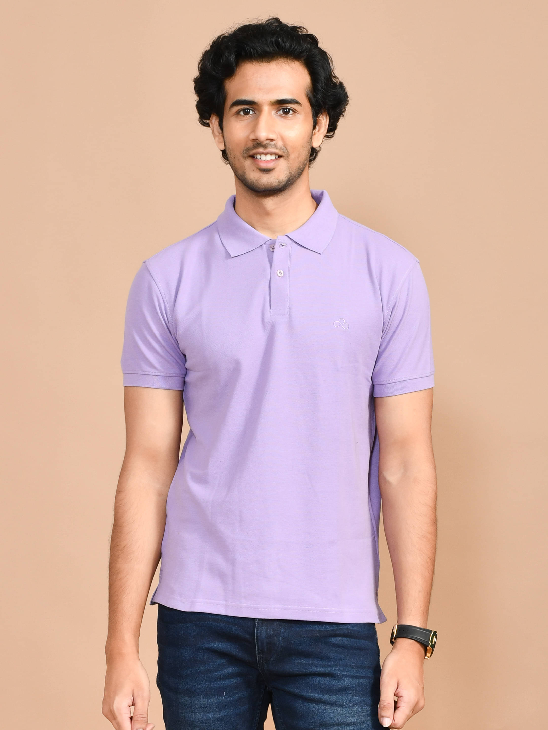     			SKYKNIT Pack of 1 Cotton Blend Regular Fit Men's T-Shirt ( Purple )