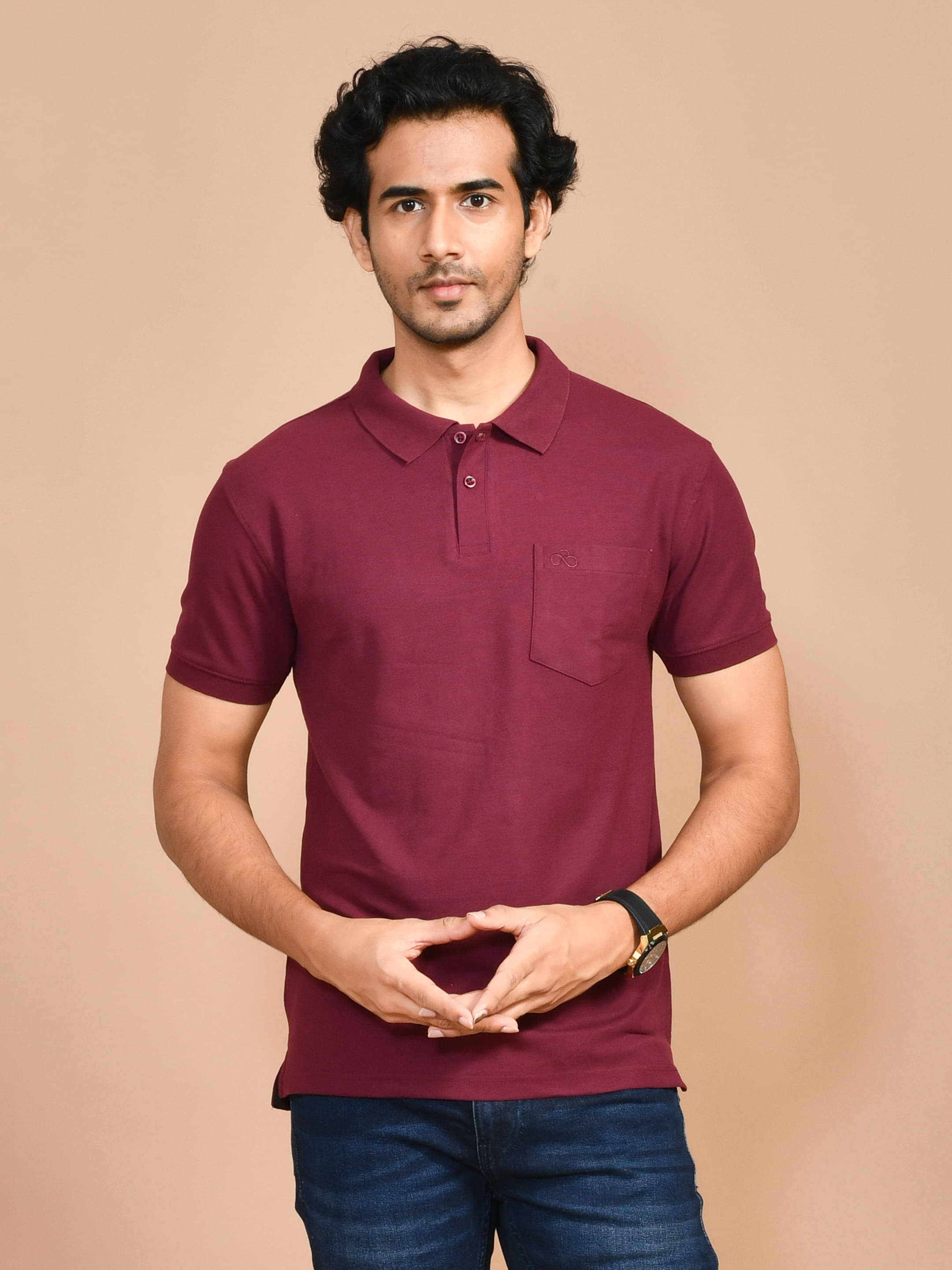 SKYKNIT Pack of 1 Cotton Blend Regular Fit Men's T-Shirt ( Maroon ) SKYKNIT Pack of 1 Cotton Blend Regular Fit Men's T-Shirt ( Maroon )