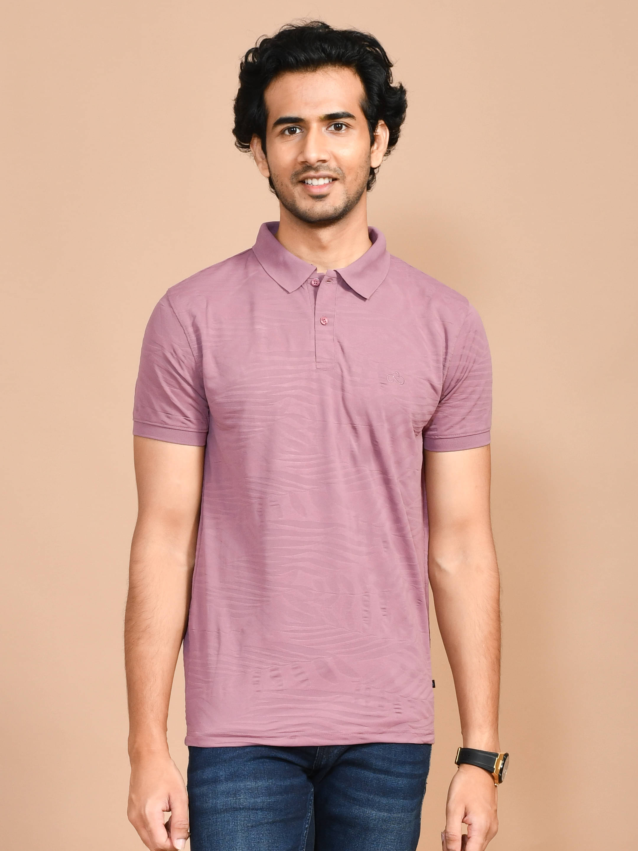 SKYKNIT Pack of 1 Cotton Blend Regular Fit Men's T-Shirt ( Pink )     			SKYKNIT Pack of 1 Cotton Blend Regular Fit Men's T-Shirt ( Pink )