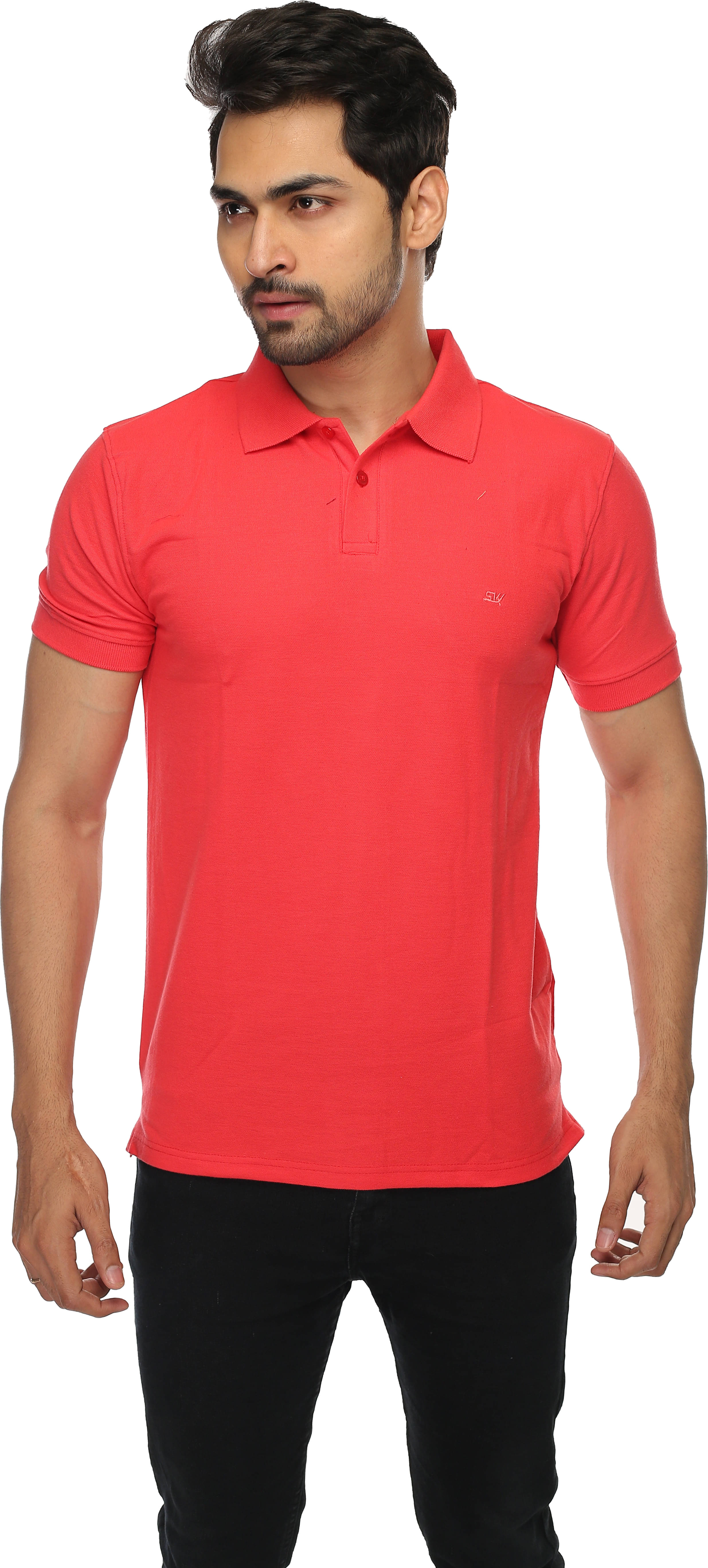     			SKYKNIT Pack of 1 Cotton Blend Regular Fit Men's T-Shirt ( Red )