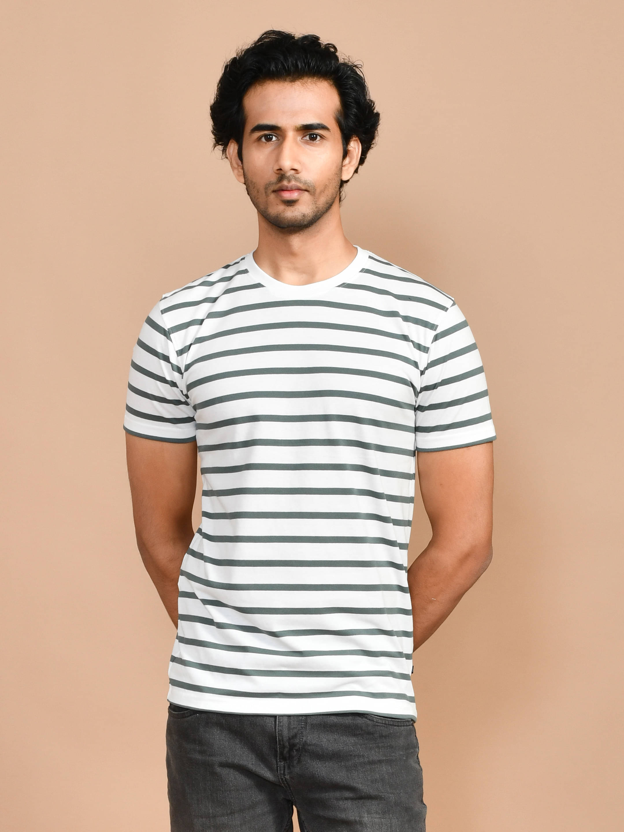 SKYKNIT Pack of 1 Cotton Blend Regular Fit Men's T-Shirt ( Green ) SKYKNIT Pack of 1 Cotton Blend Regular Fit Men's T-Shirt ( Green )