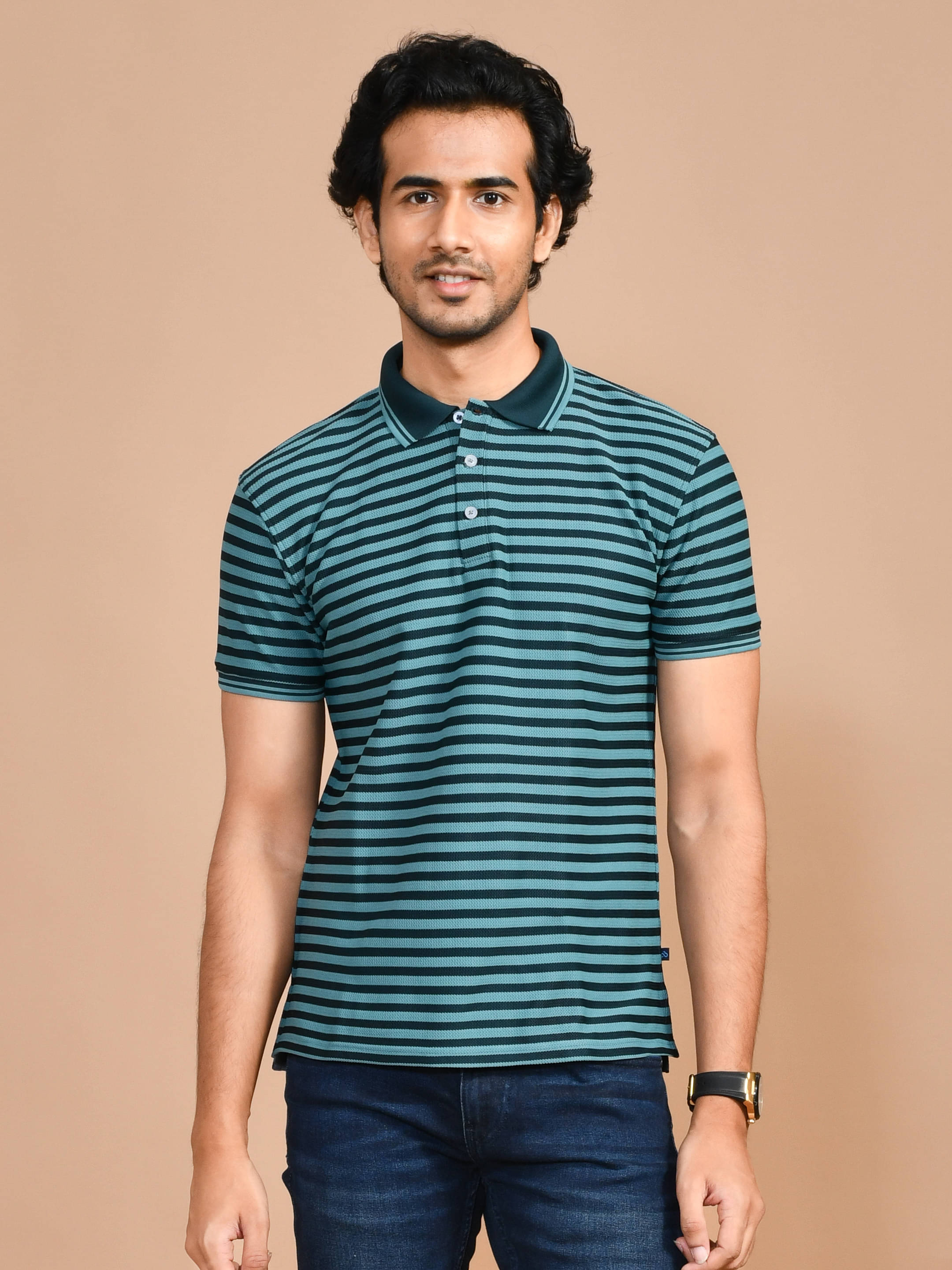 SKYKNIT Pack of 1 Cotton Blend Regular Fit Men's T-Shirt ( Green )     			SKYKNIT Pack of 1 Cotton Blend Regular Fit Men's T-Shirt ( Green )