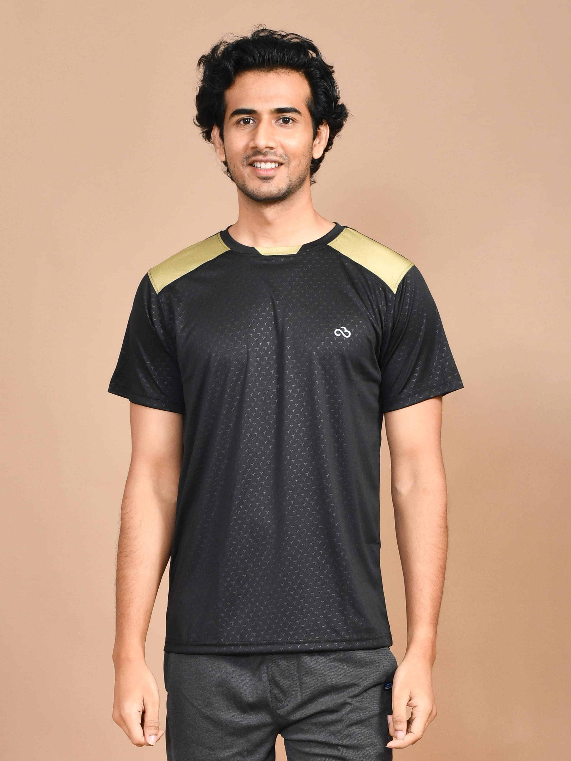     			SKYKNIT Pack of 1 Viscose Regular Fit Men's T-Shirt ( Black )