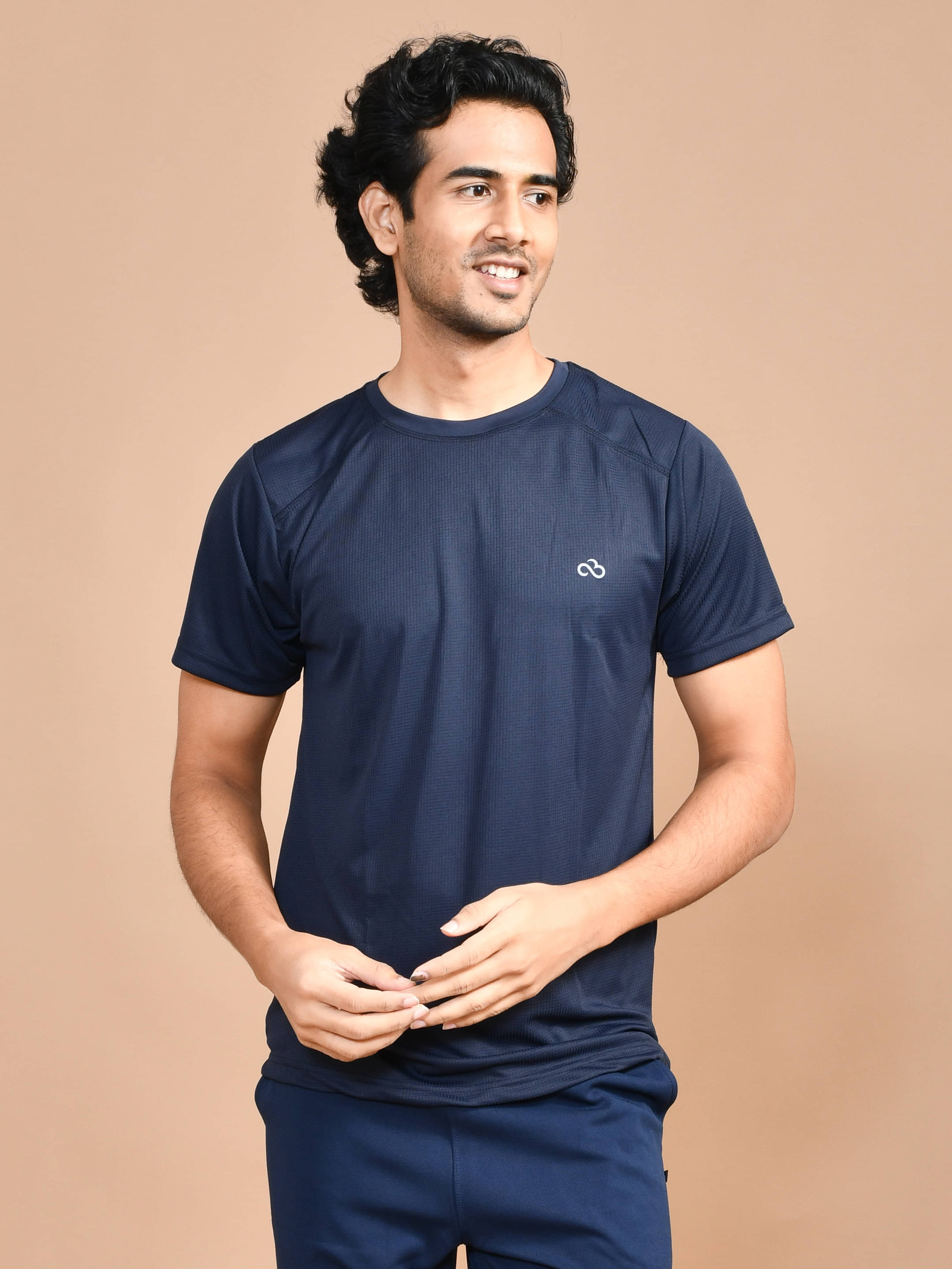 SKYKNIT Pack of 1 Viscose Regular Fit Men's T-Shirt ( Blue ) SKYKNIT Pack of 1 Viscose Regular Fit Men's T-Shirt ( Blue )