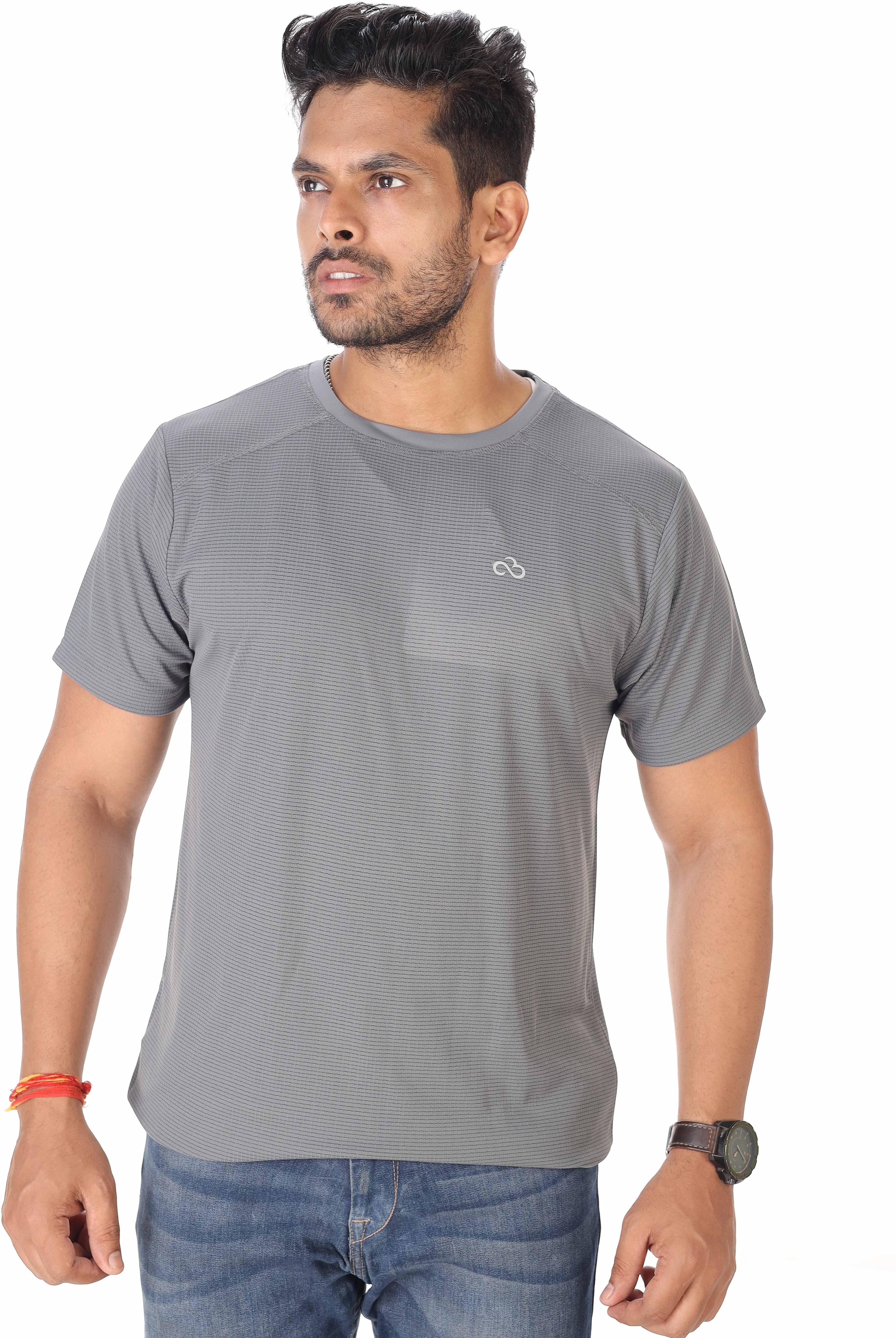 SKYKNIT Pack of 1 Viscose Regular Fit Men's T-Shirt ( Grey ) SKYKNIT Pack of 1 Viscose Regular Fit Men's T-Shirt ( Grey )