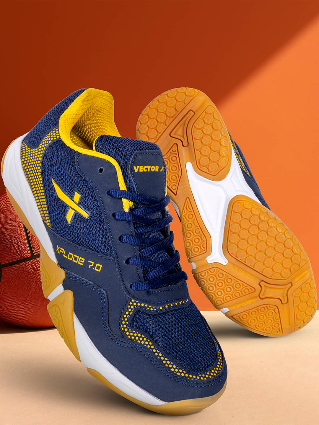     			Vector X XPLODE-7.0 Navy Non-Marking Yellow Unisex