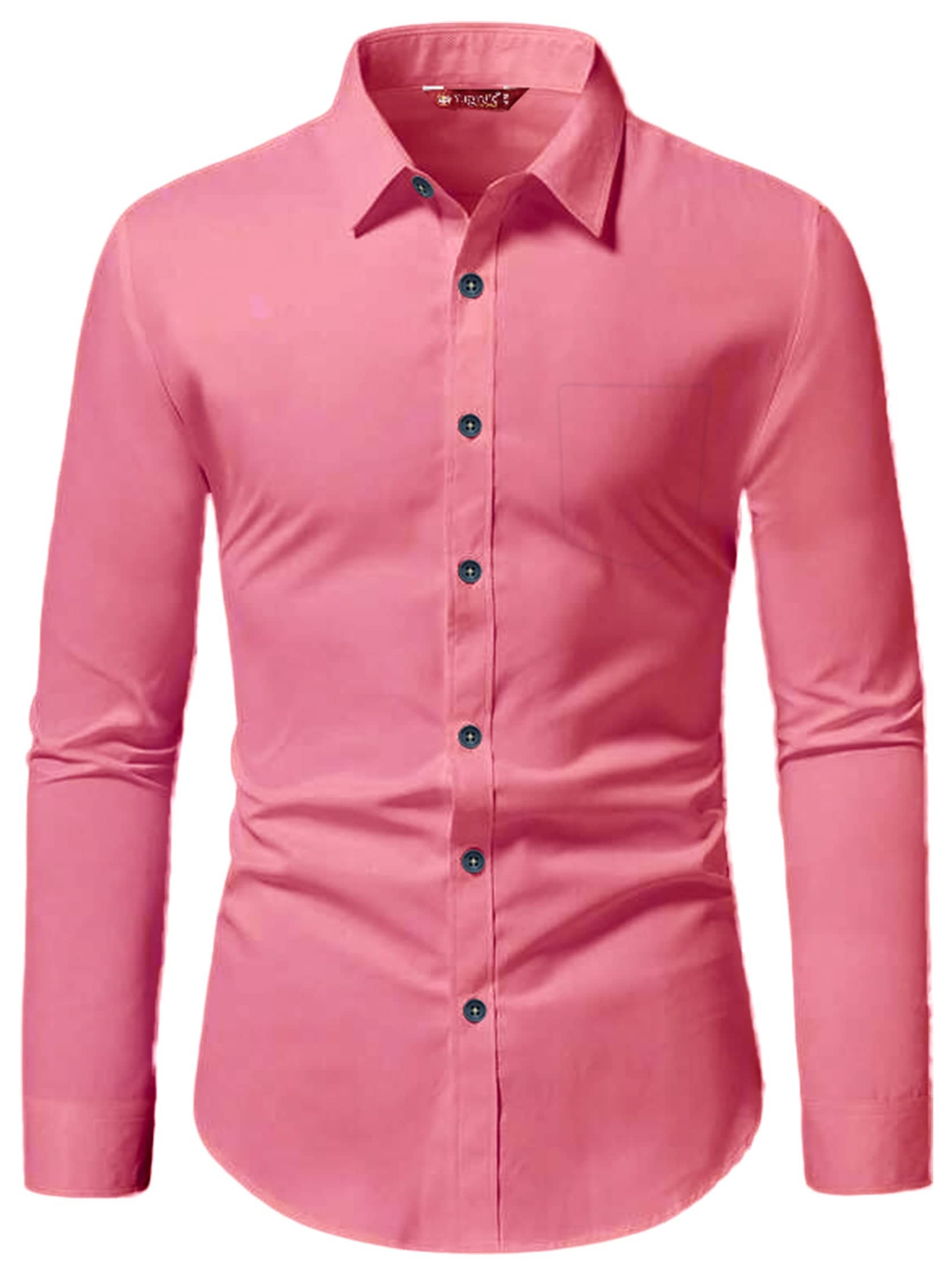 Yugnik Cotton Blend Slim Fit Full Sleeves Men's Formal Shirt - Mint Green ( Pack of 1 )
