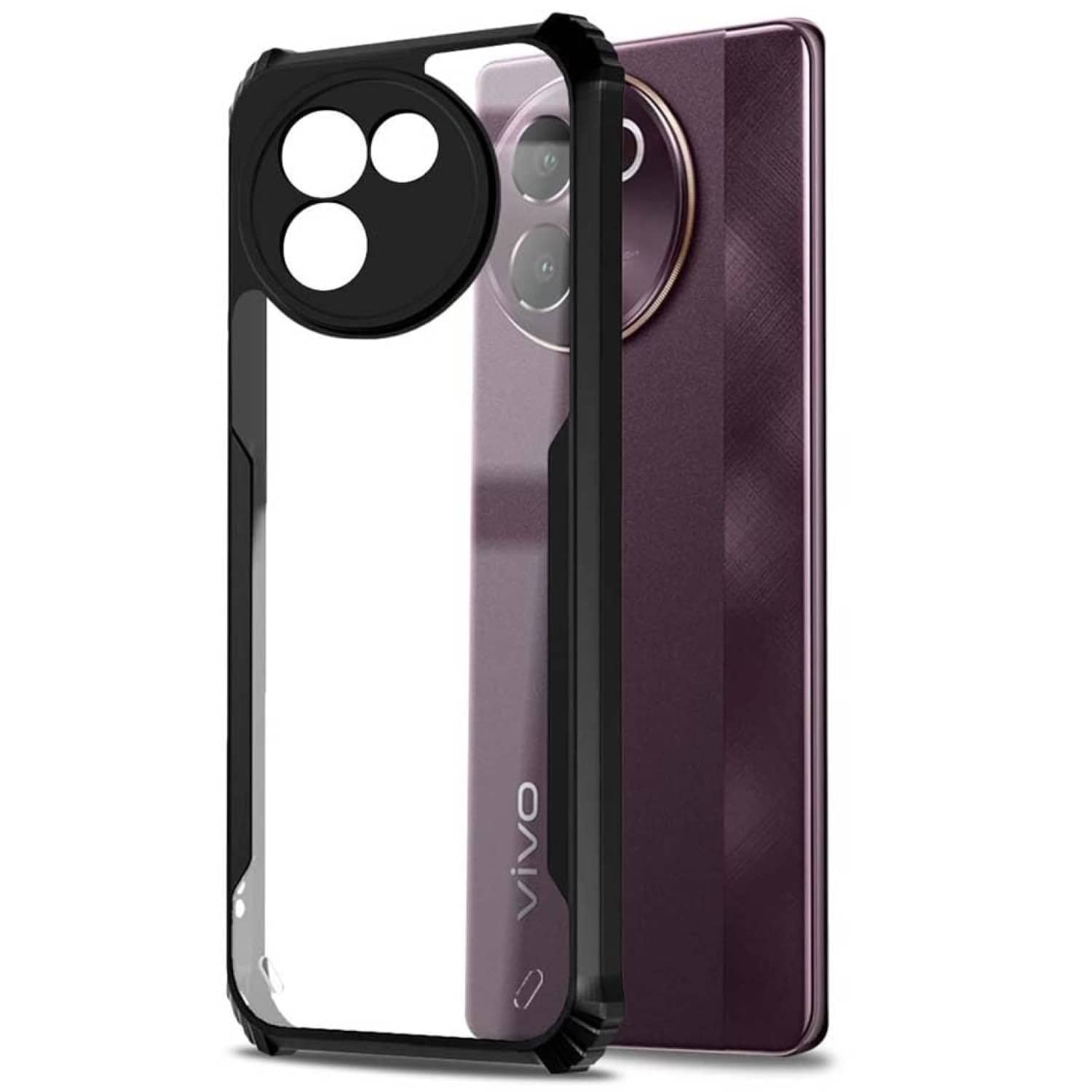 ZAMN Shock Proof Case Compatible For Polycarbonate Vivo V30e 5G ( )