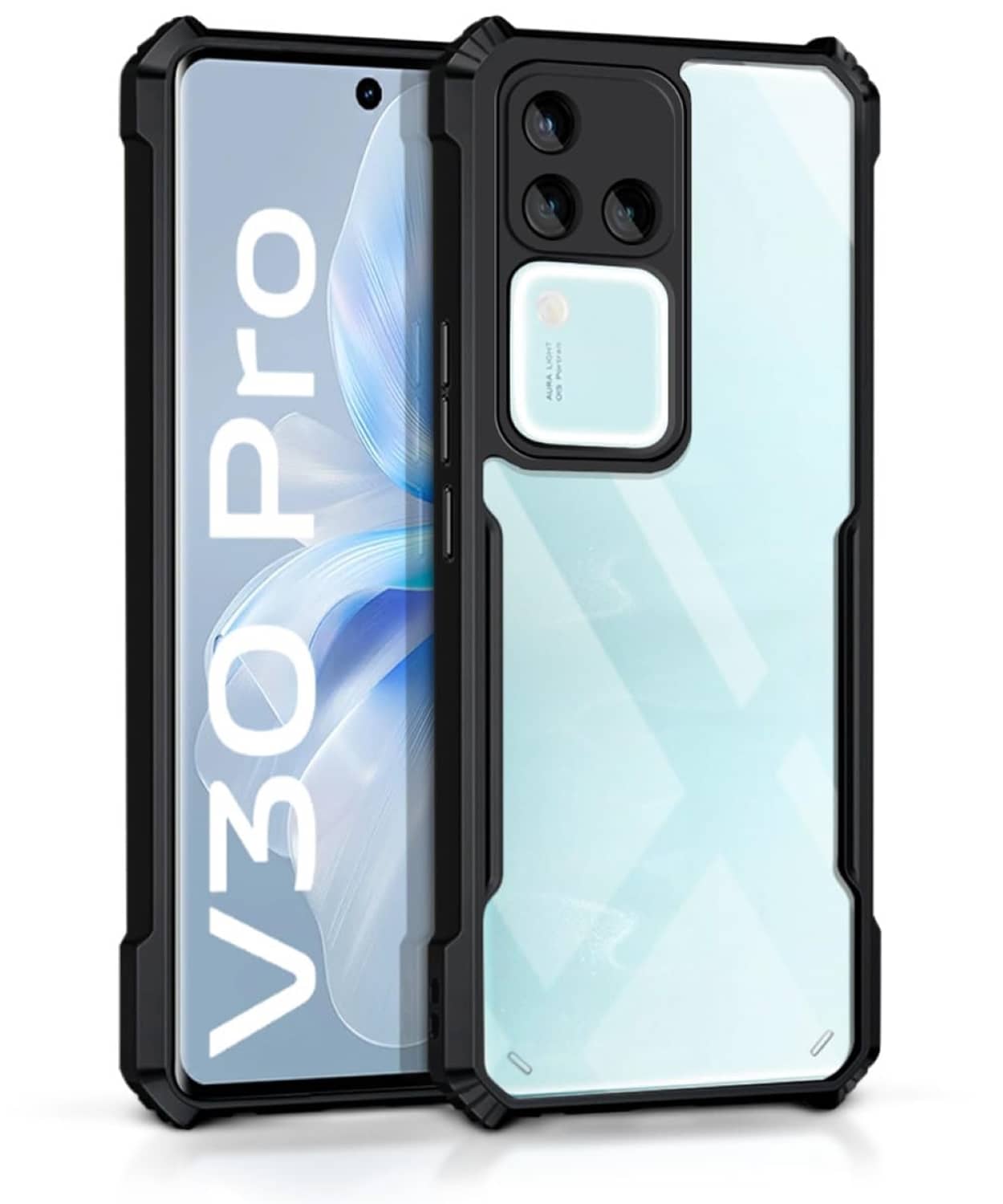 ZAMN Shock Proof Case Compatible For Polycarbonate Vivo V30 Pro 5G ( )