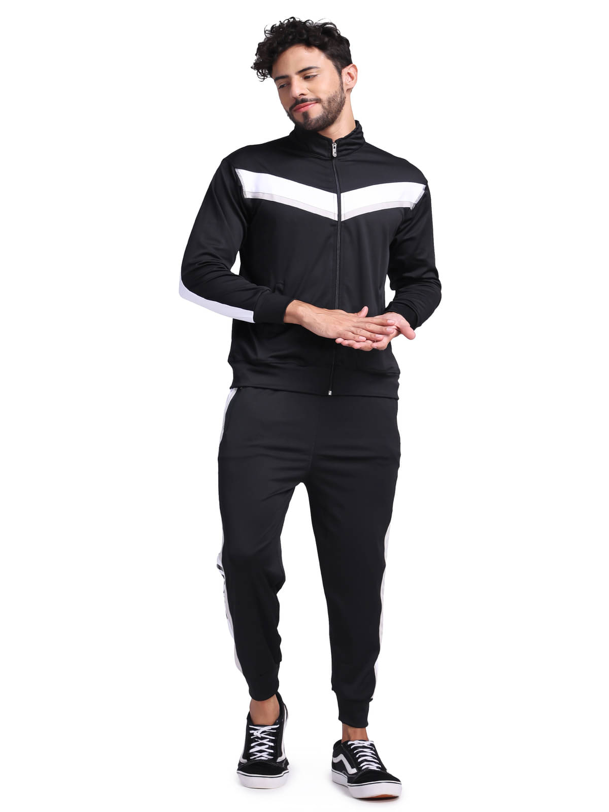     			yellow tree Multicolor Polyester Relaxed Fit Men's Tracksuit ( Pack of 1 )