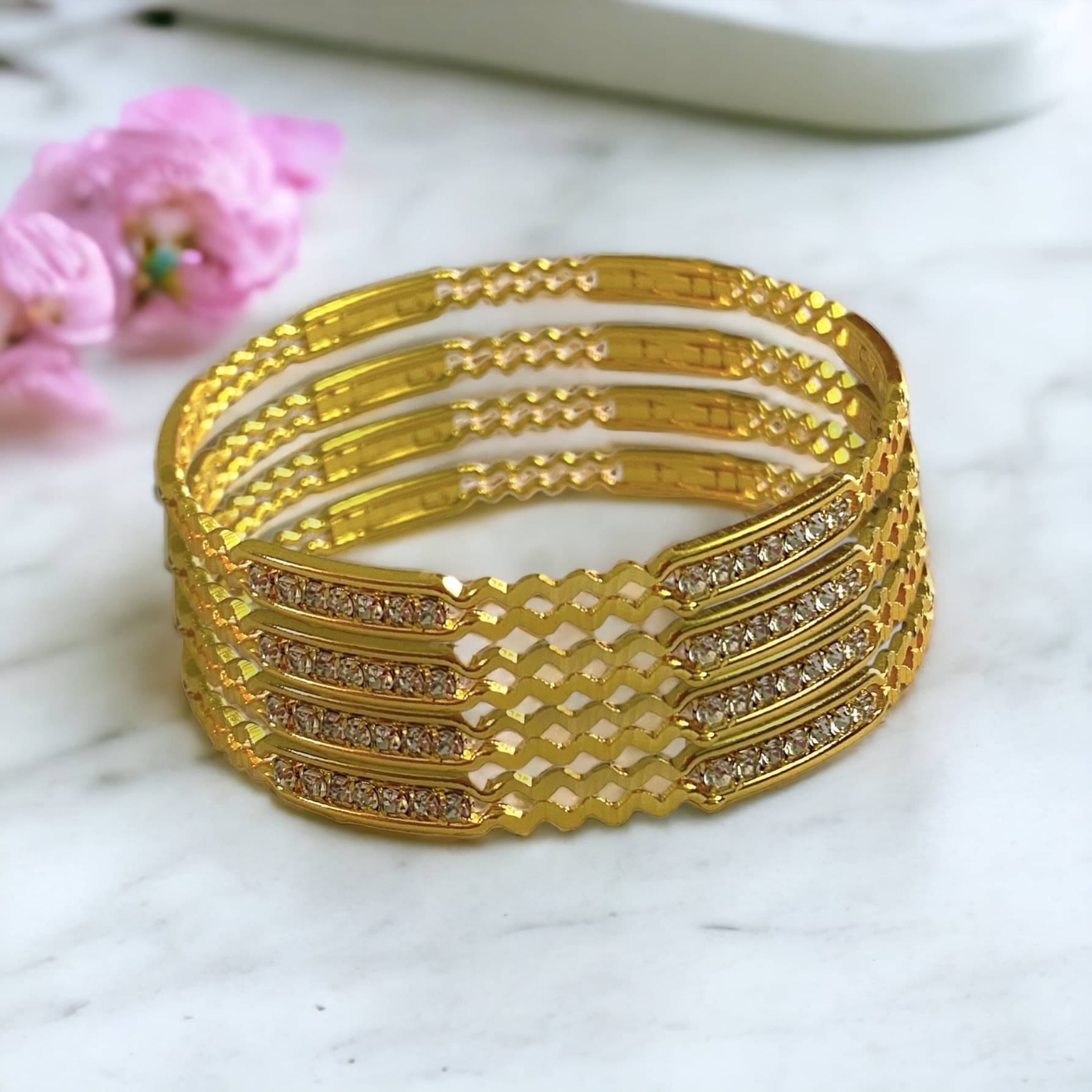 AARTISAI Yellow Bangle Set ( Pack of 1 ) AARTISAI Yellow Bangle Set ( Pack of 1 )