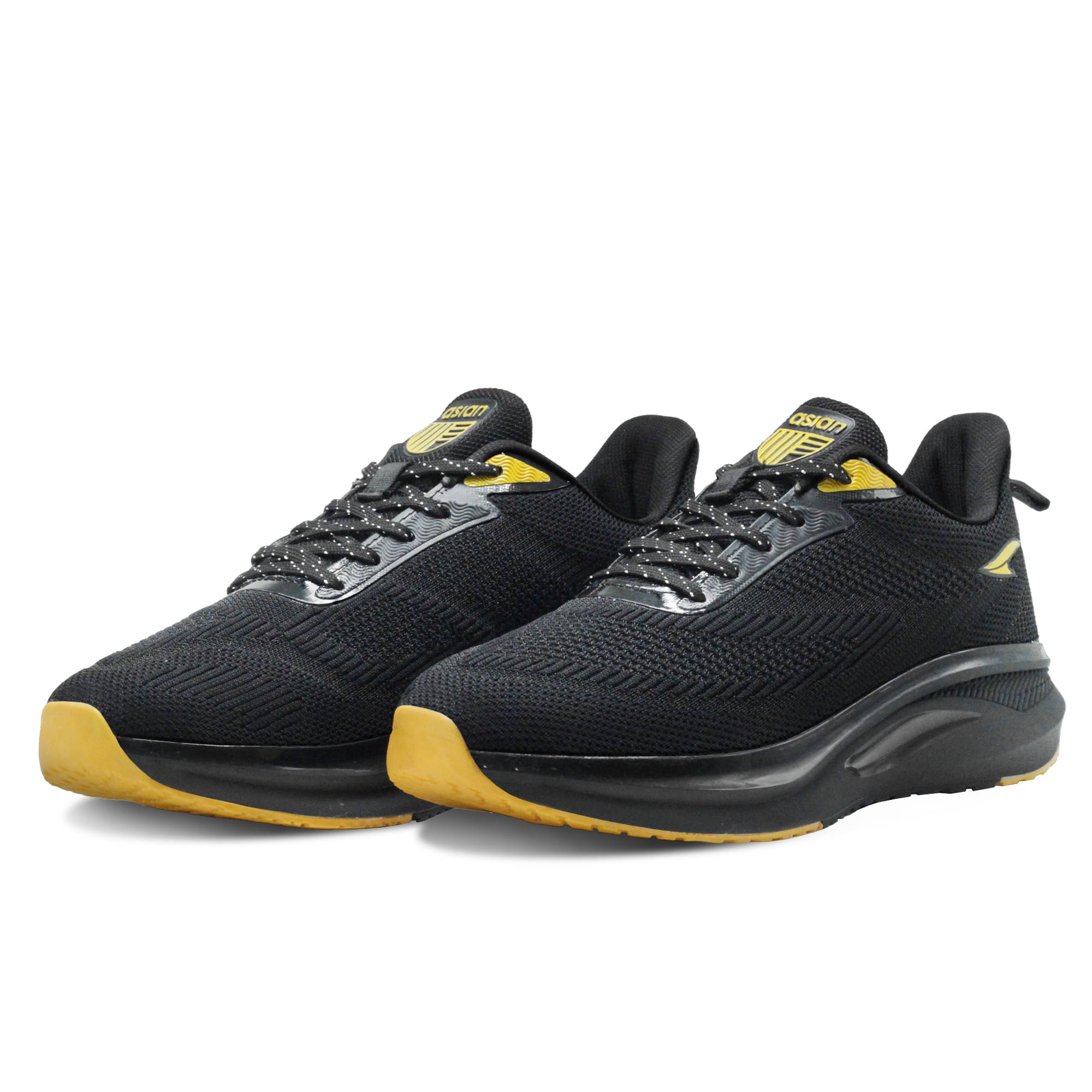     			ASIAN POWERPLAY-03 Black Men's Sports Running Shoes