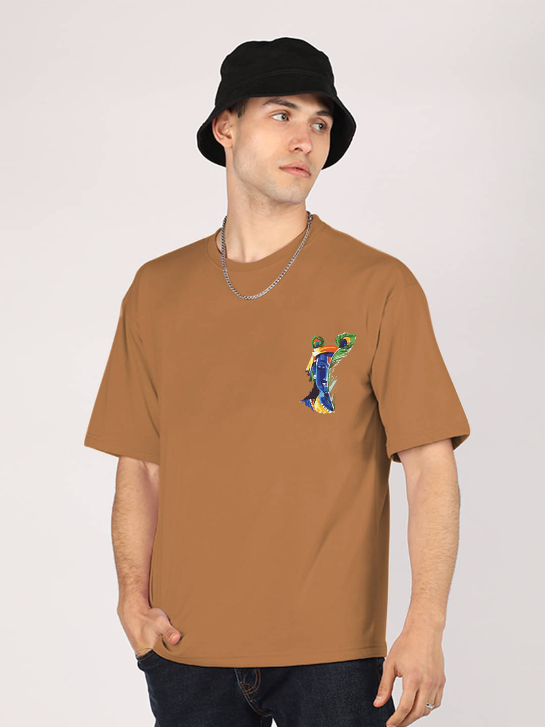 Chkokko Pack of 1 Cotton Blend Regular Fit Men's T-Shirt ( Gold ) Chkokko Pack of 1 Cotton Blend Regular Fit Men's T-Shirt ( Gold )