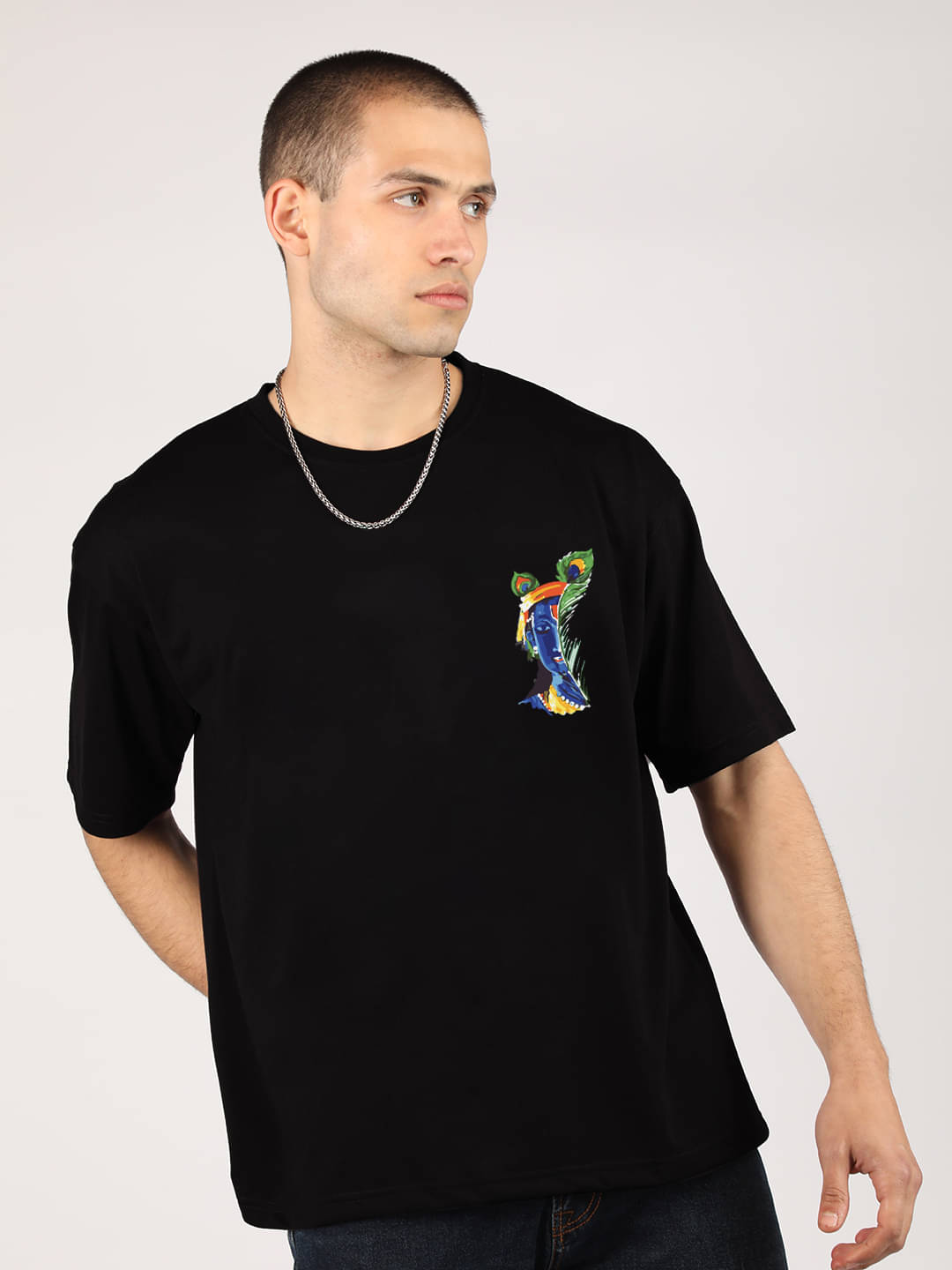 Chkokko Pack of 1 Cotton Blend Regular Fit Men's T-Shirt ( Black ) Chkokko Pack of 1 Cotton Blend Regular Fit Men's T-Shirt ( Black )