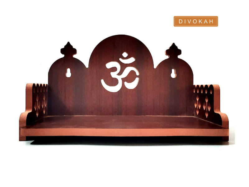     			DIVOKAH Wood Hanging Mandir