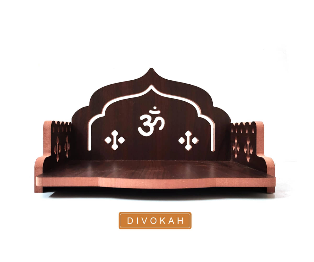     			DIVOKAH Wood Hanging Mandir