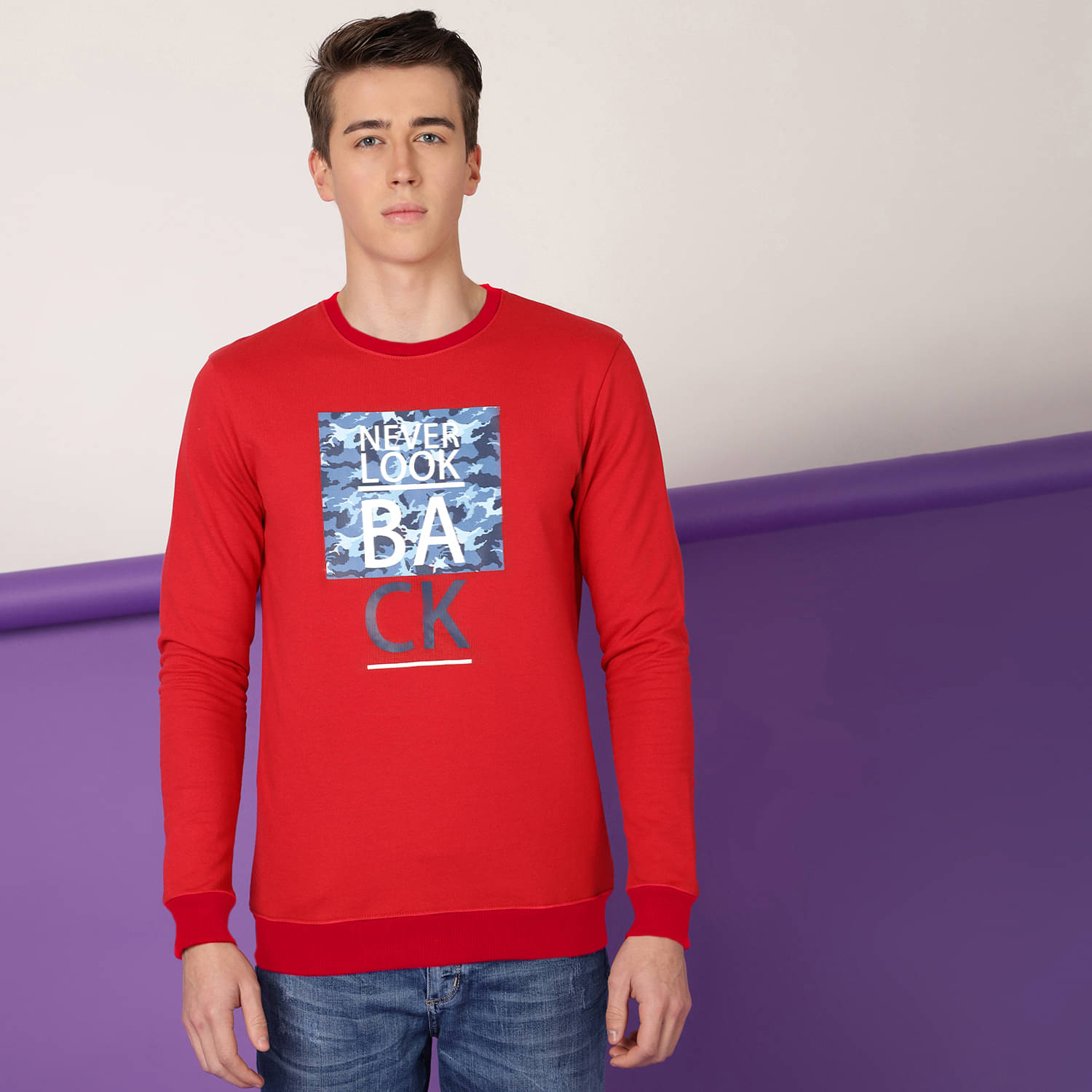 FTX Fleece Round Neck Men's Sweatshirt - Red ( Pack of 1 ) FTX Fleece Round Neck Men's Sweatshirt - Red ( Pack of 1 )