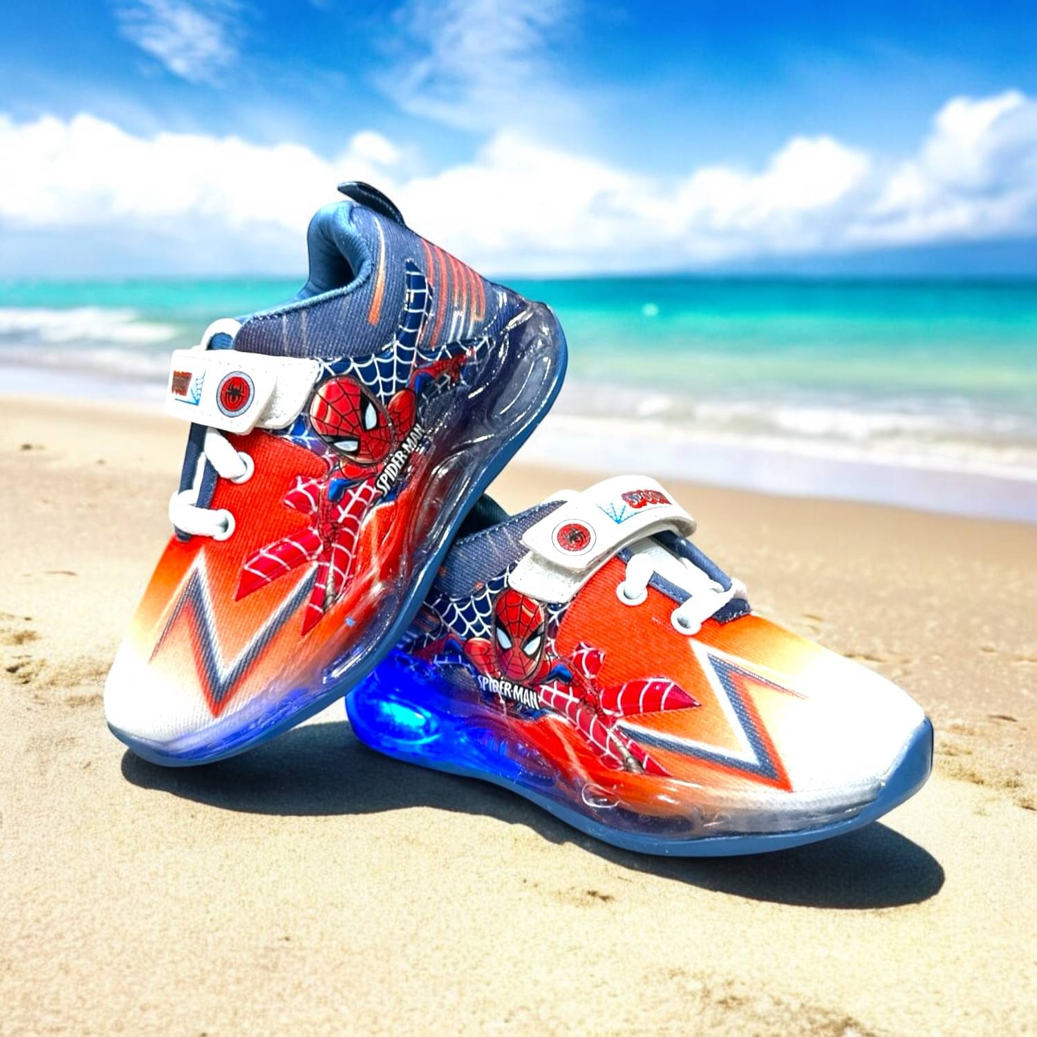     			ICONIC ME - Orange Boy's LED Shoes ( 1 Pair )