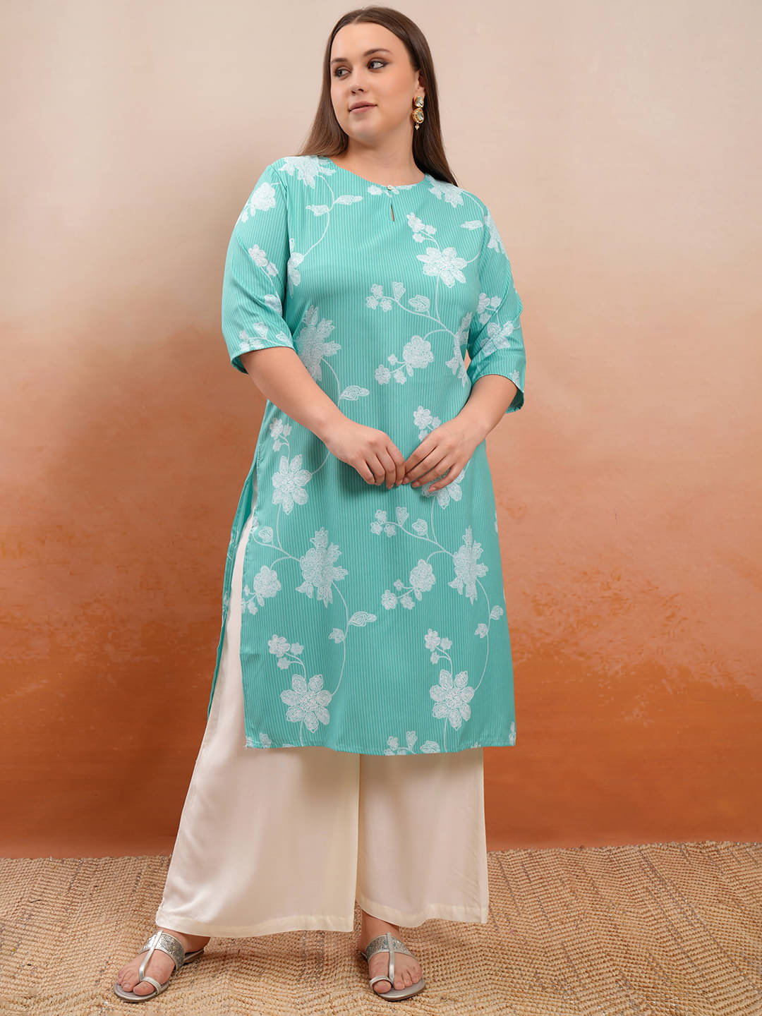 Ketch Polyester Printed Straight Women's Kurti - Green ( Pack of 1 ) Ketch Polyester Printed Straight Women's Kurti - Green ( Pack of 1 )