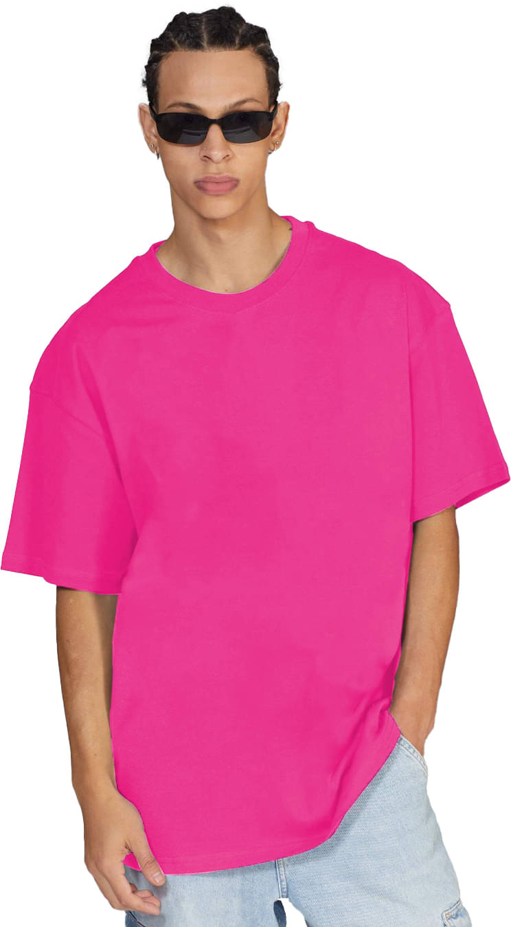 Leotude Pack of 1 Cotton Blend Oversized Fit Men's T-Shirt ( Pink ) Leotude Pack of 1 Cotton Blend Oversized Fit Men's T-Shirt ( Pink )