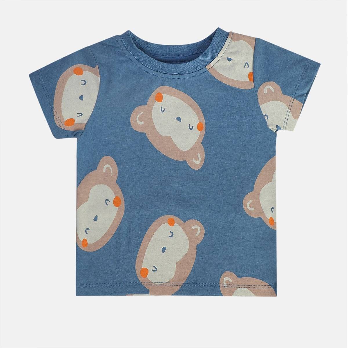     			MINI KLUB Pack of 1 Baby Boys Cotton T-Shirt ( Blue )