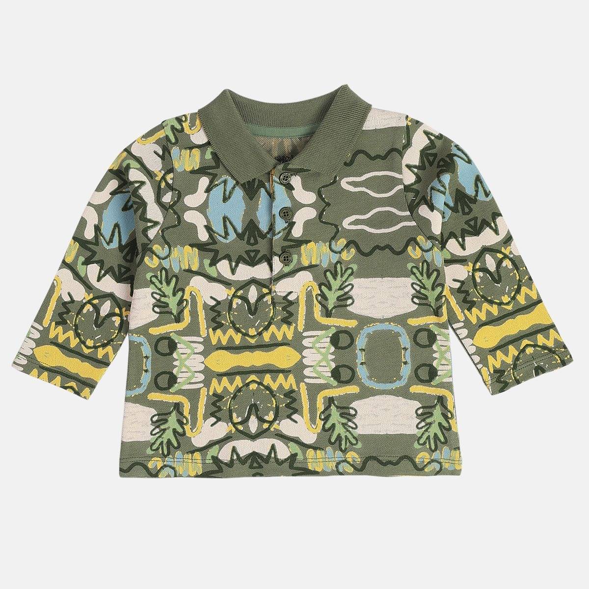     			MINI KLUB Pack of 1 Baby Boys Cotton Polo T-Shirt ( Green )