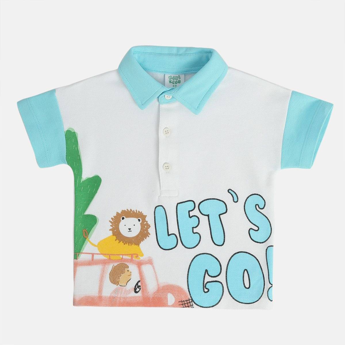     			MINI KLUB Pack of 1 Baby Boys Cotton Polo T-Shirt ( White )