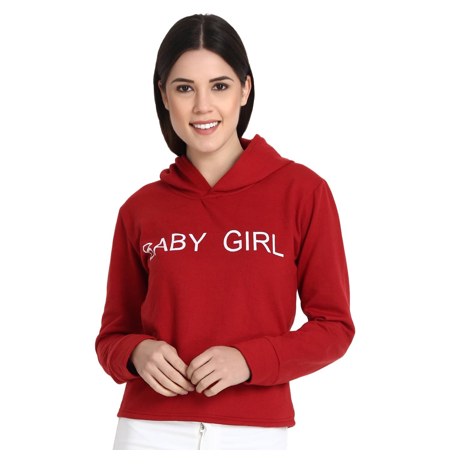     			Raabta Fashion - Fleece Maroon Hooded Jackets Pack of 1