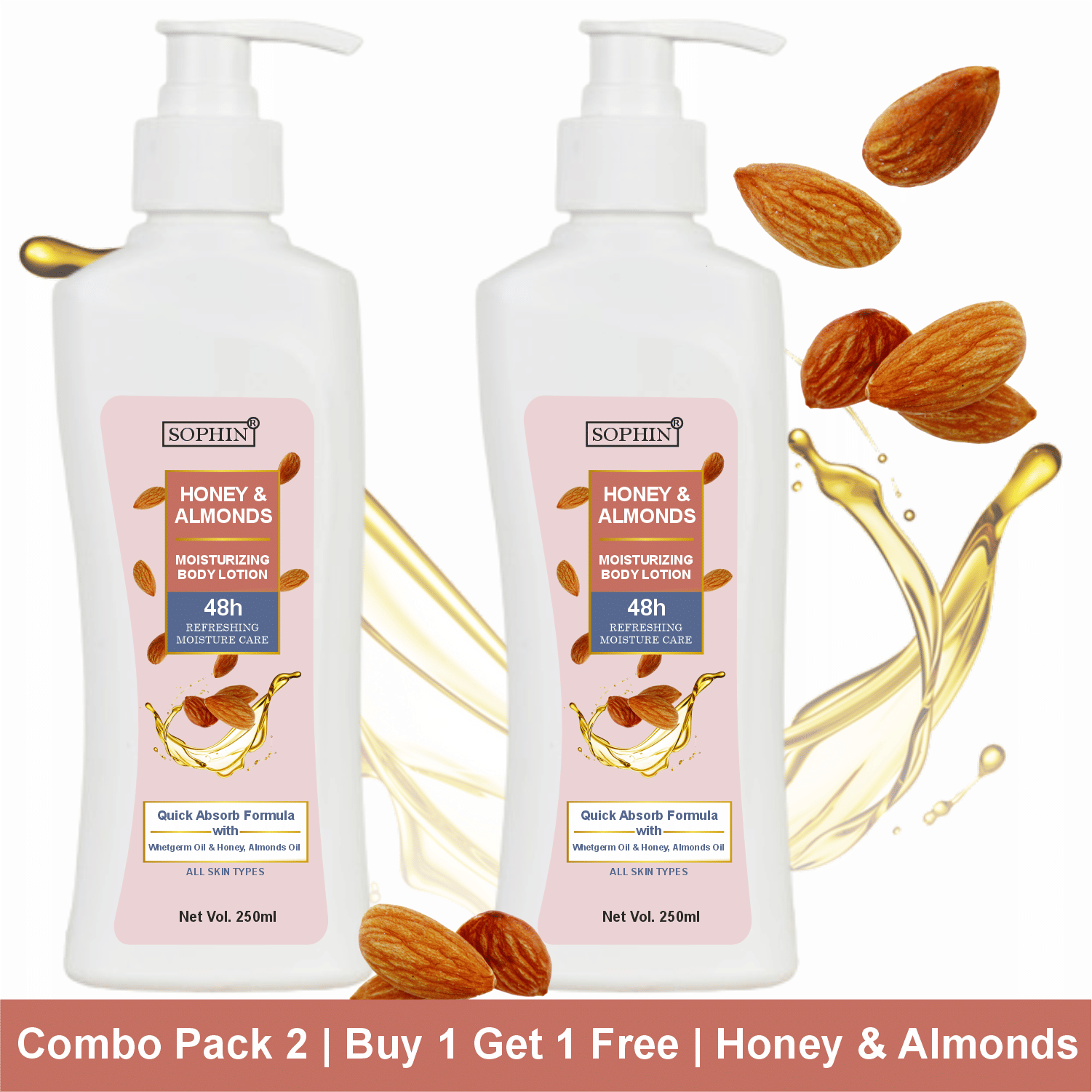 SOPHIN Moisturizing Lotion For All Skin Type 250 ml ( Pack of 2 ) SOPHIN Moisturizing Lotion For All Skin Type 250 ml ( Pack of 2 )