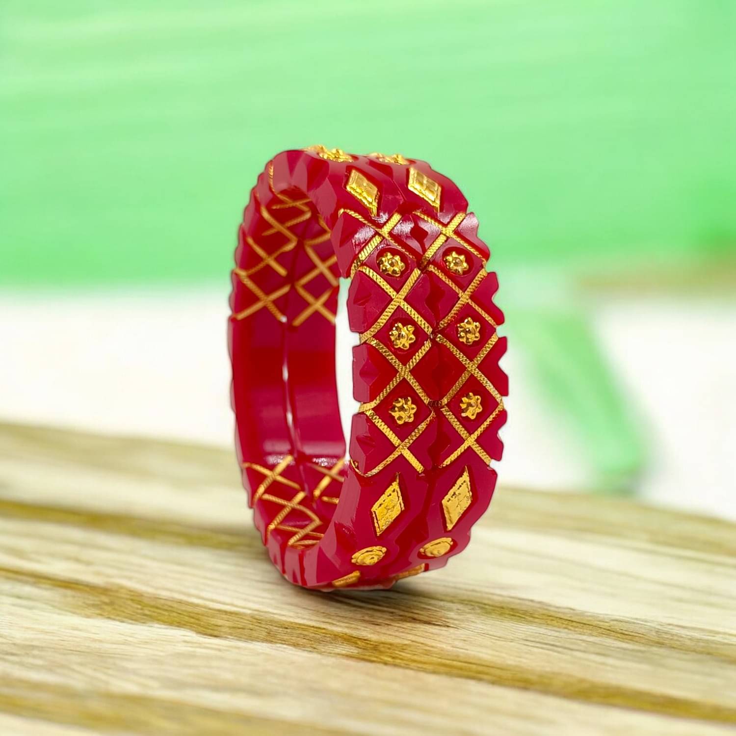 SUNISKA Red Bangle Set ( Pack of 2 ) SUNISKA Red Bangle Set ( Pack of 2 )