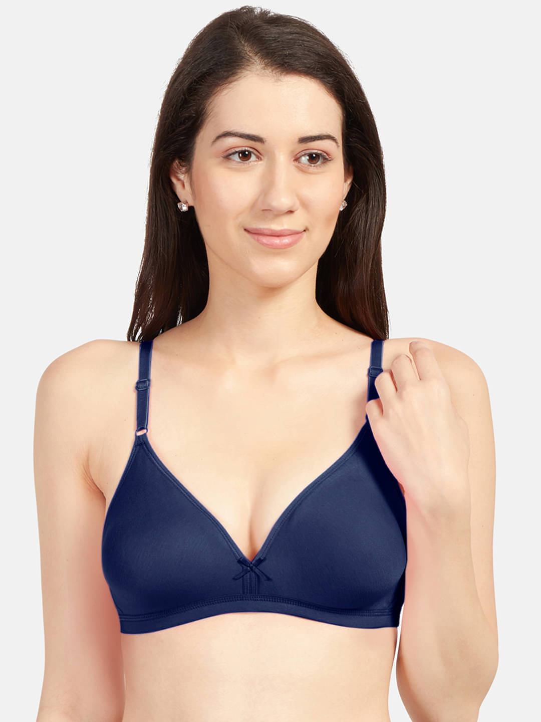     			Sonari Cotton Blend Non Padded Women's Plunge Bra ( Navy Blue ) omanianavyblue