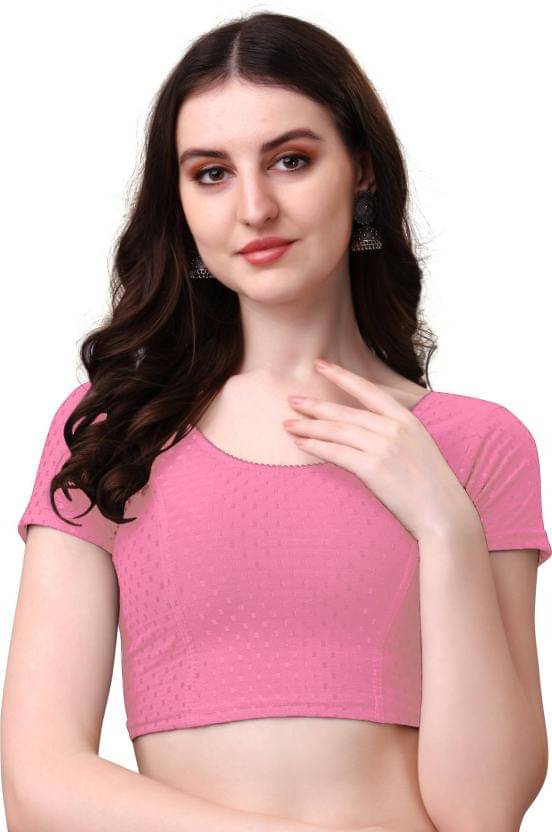 THE PRIVATE LABLE Magenta Readymade without Pad Lycra Women's Blouse ( Pack of 1 ) THE PRIVATE LABLE Magenta Readymade without Pad Lycra Women's Blouse ( Pack of 1 )