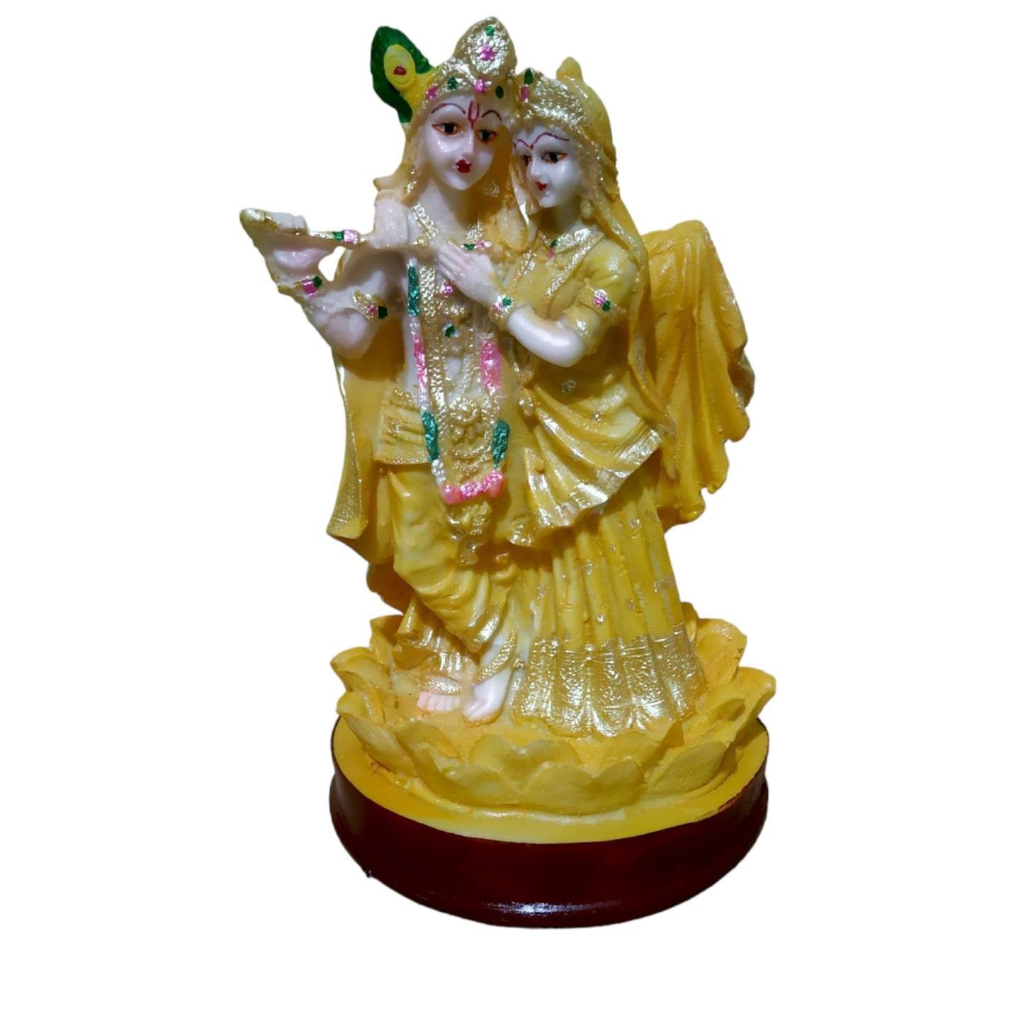     			WINSOME COLLECTION Polyresin Radha Krishna Idol ( 12 cm )